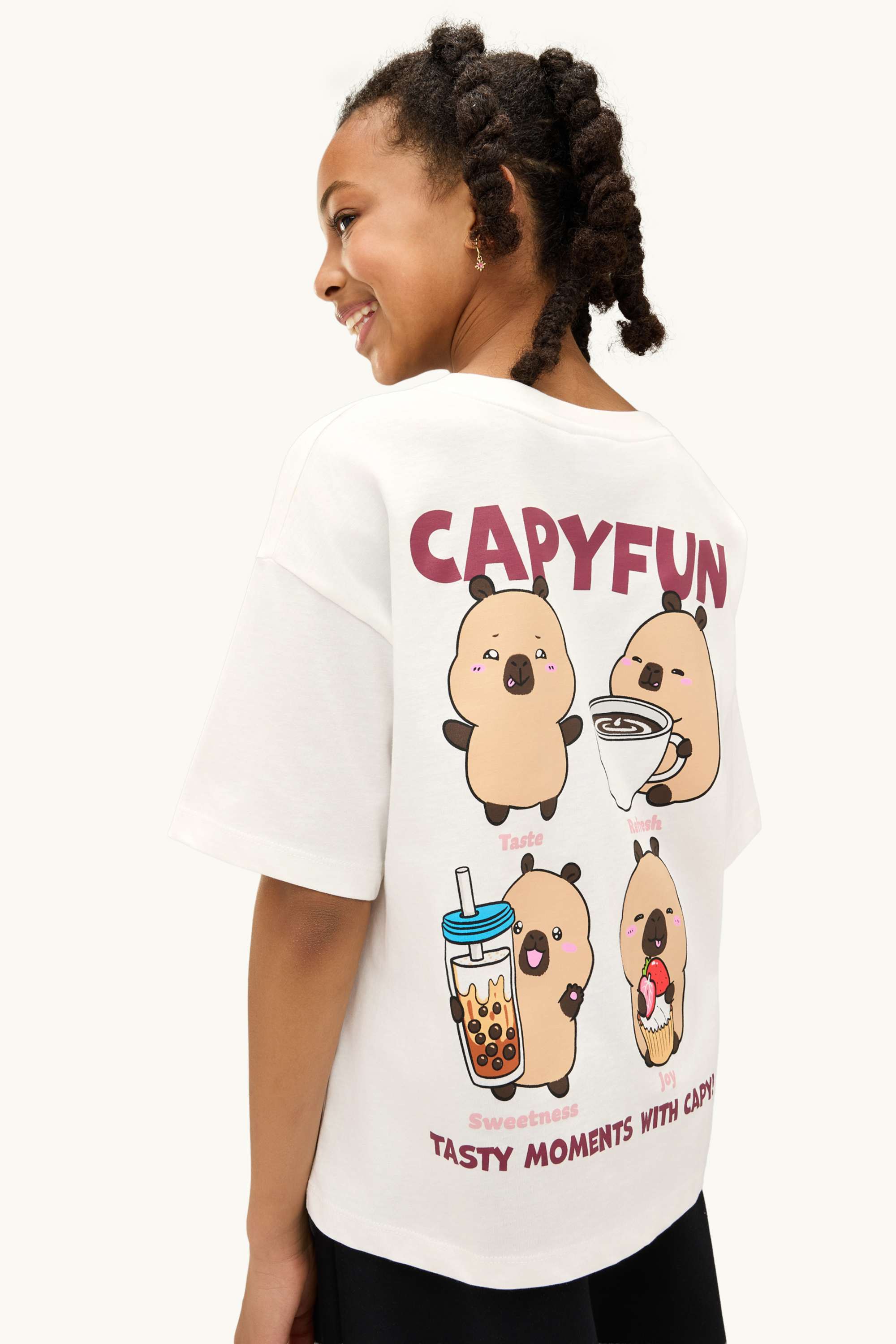 CapyFun - short sleeve T-shirt white