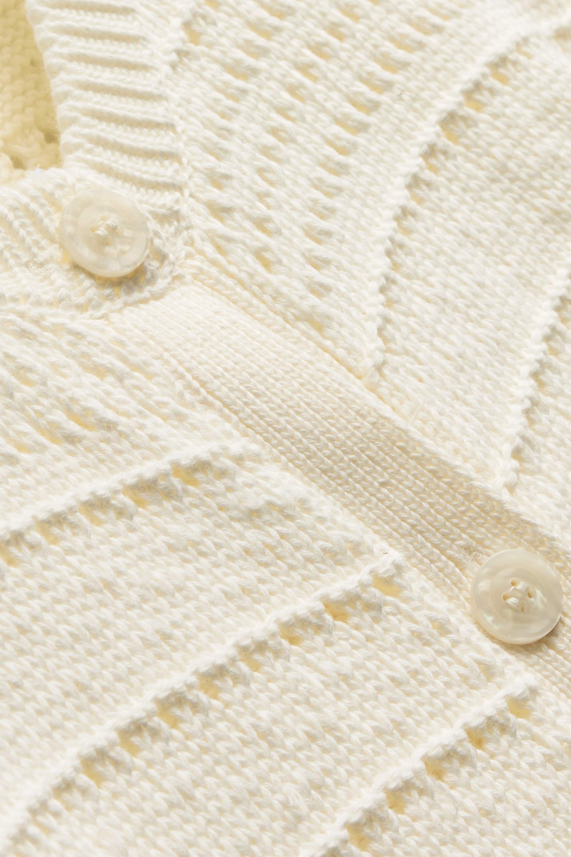 Cardigan - textured cremewhite