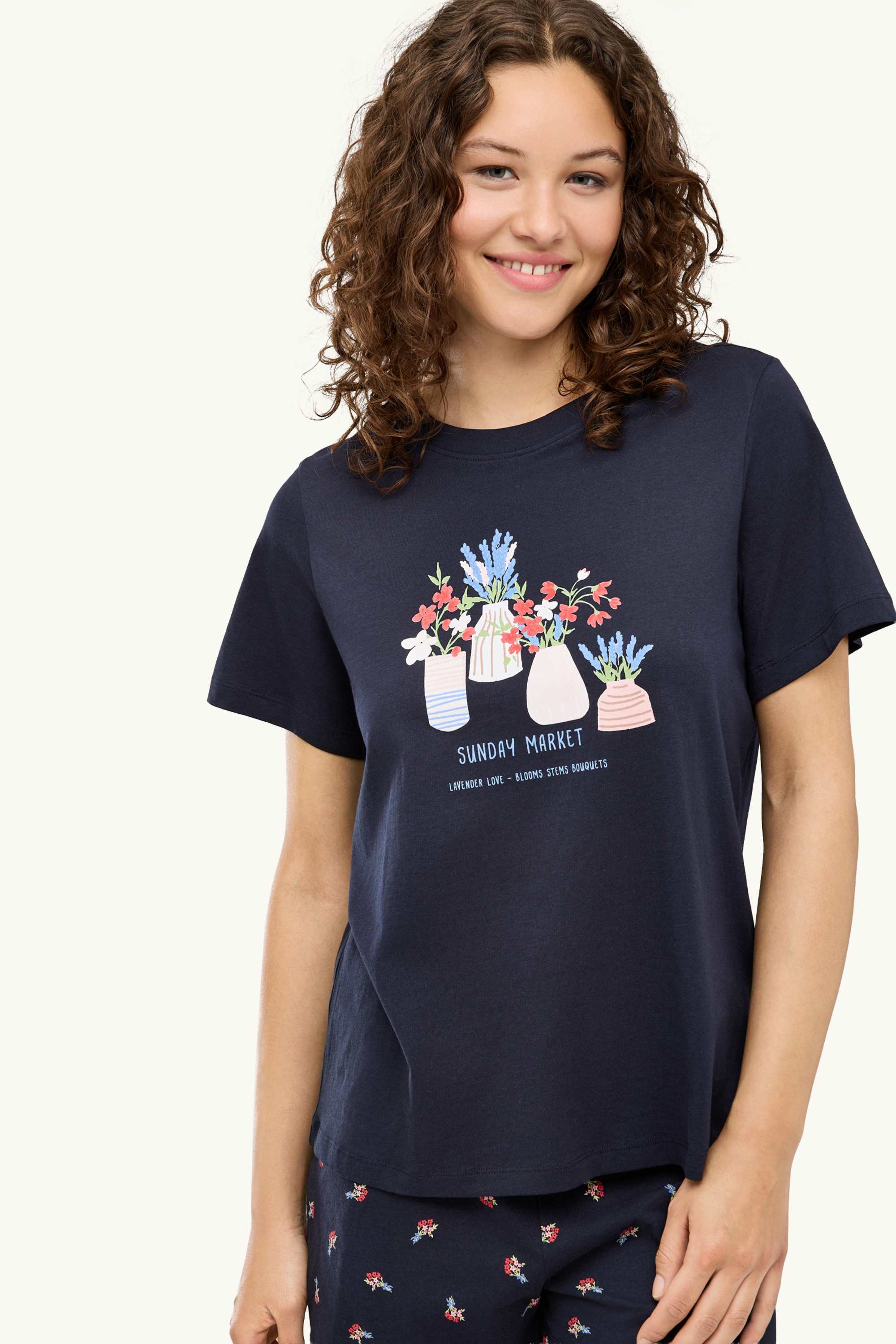 Short pyjamas dark blue