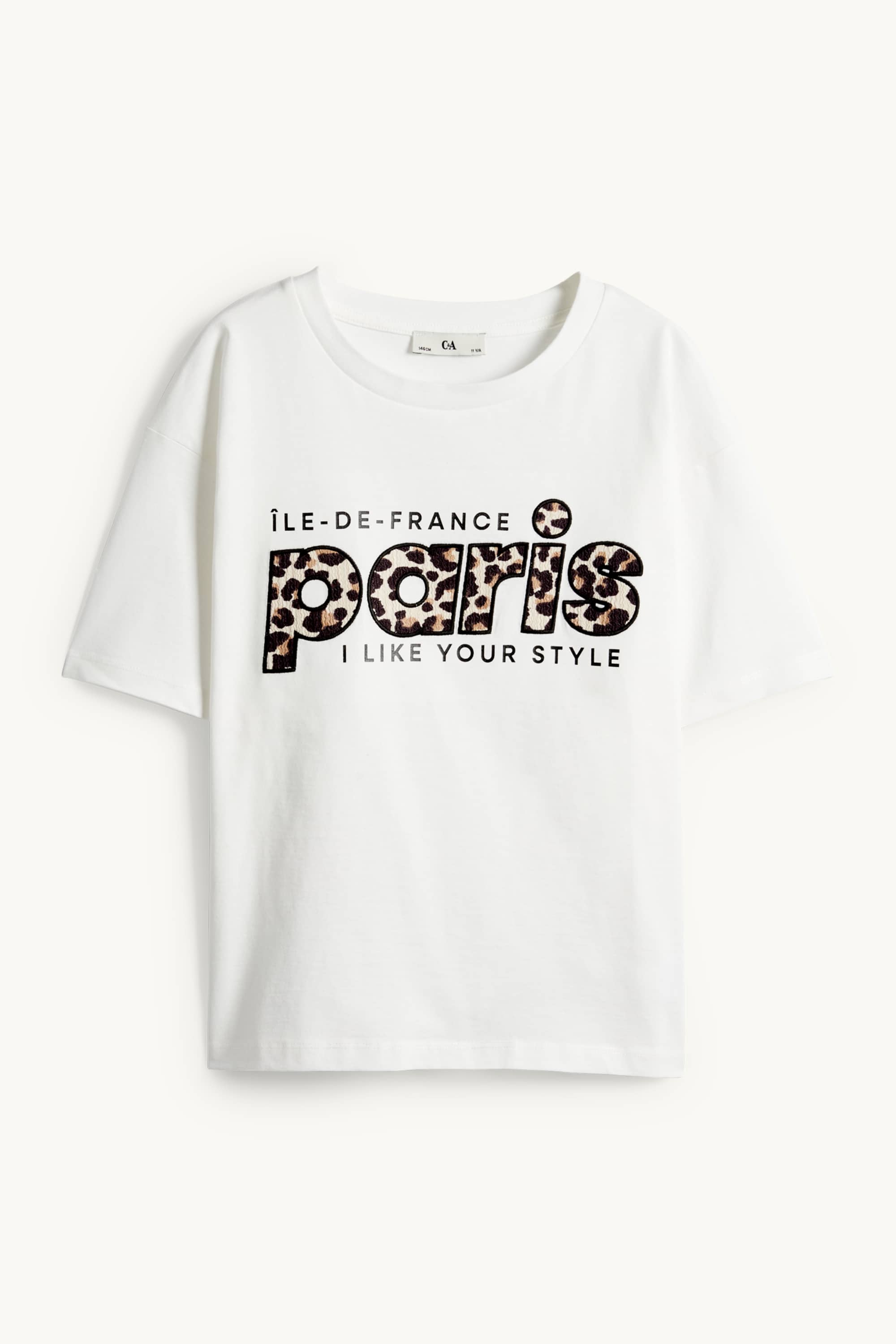 Paris - short sleeve T-shirt white