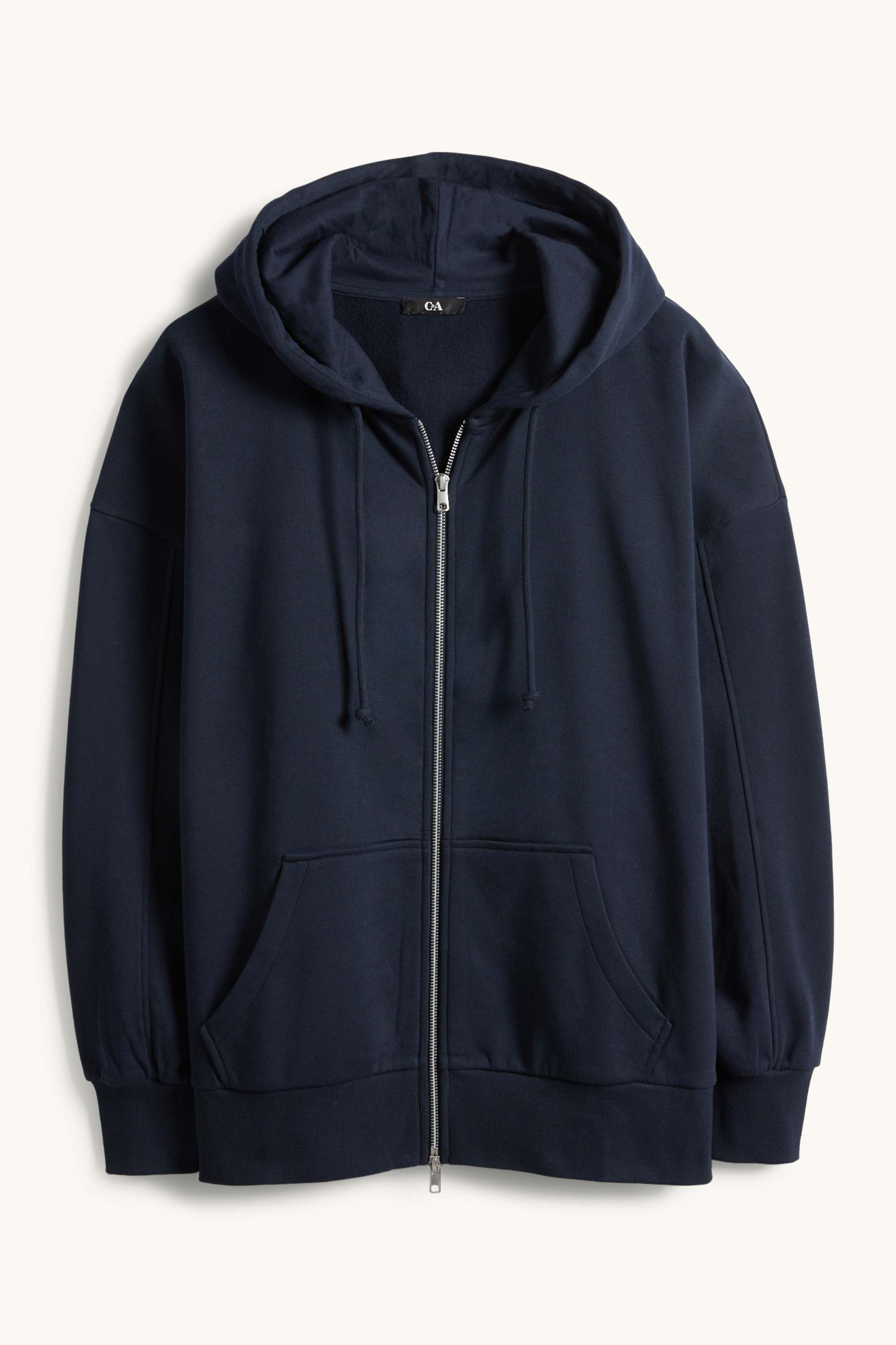 Zip-through hoodie dark blue