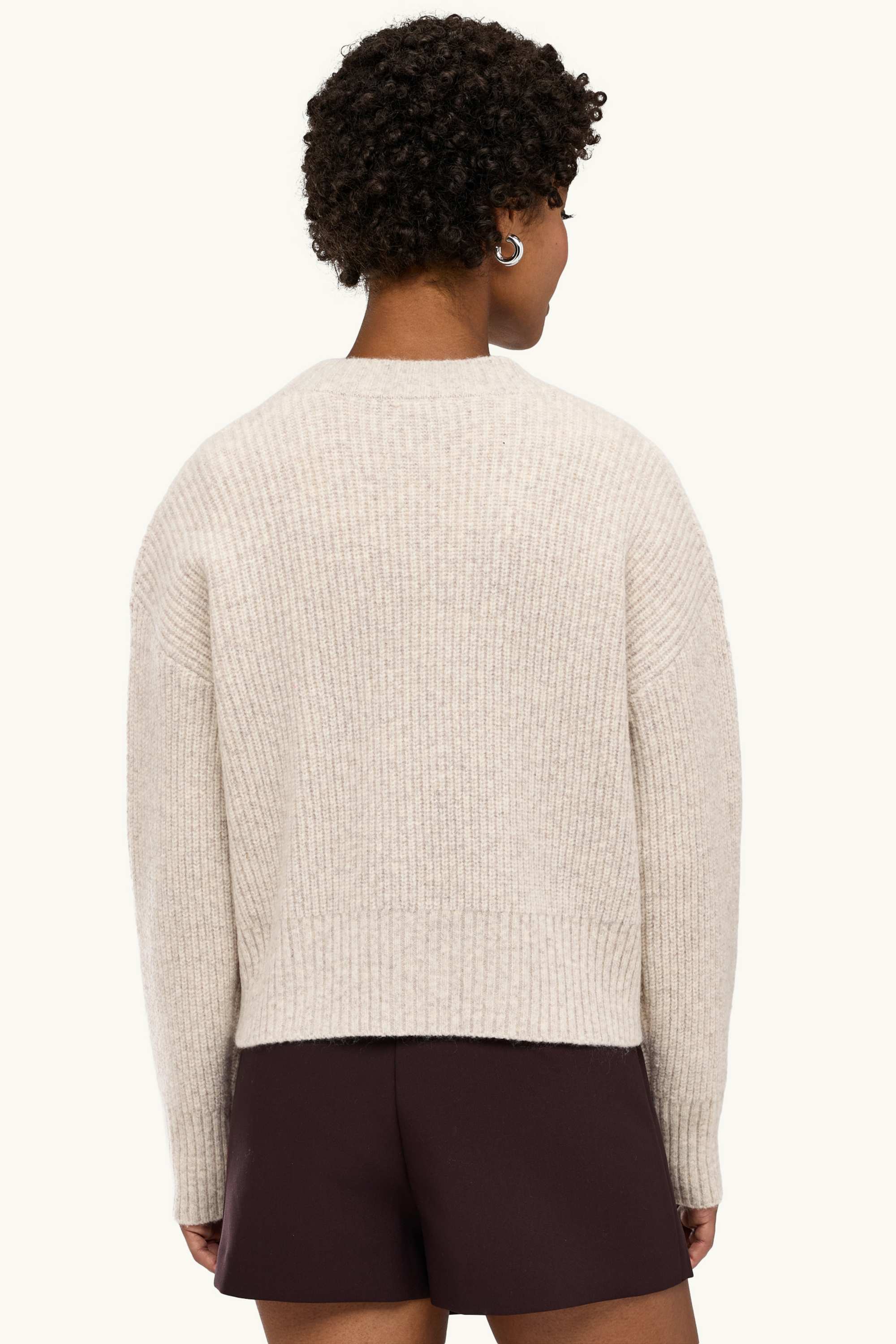 Cardigan - ribbed beige