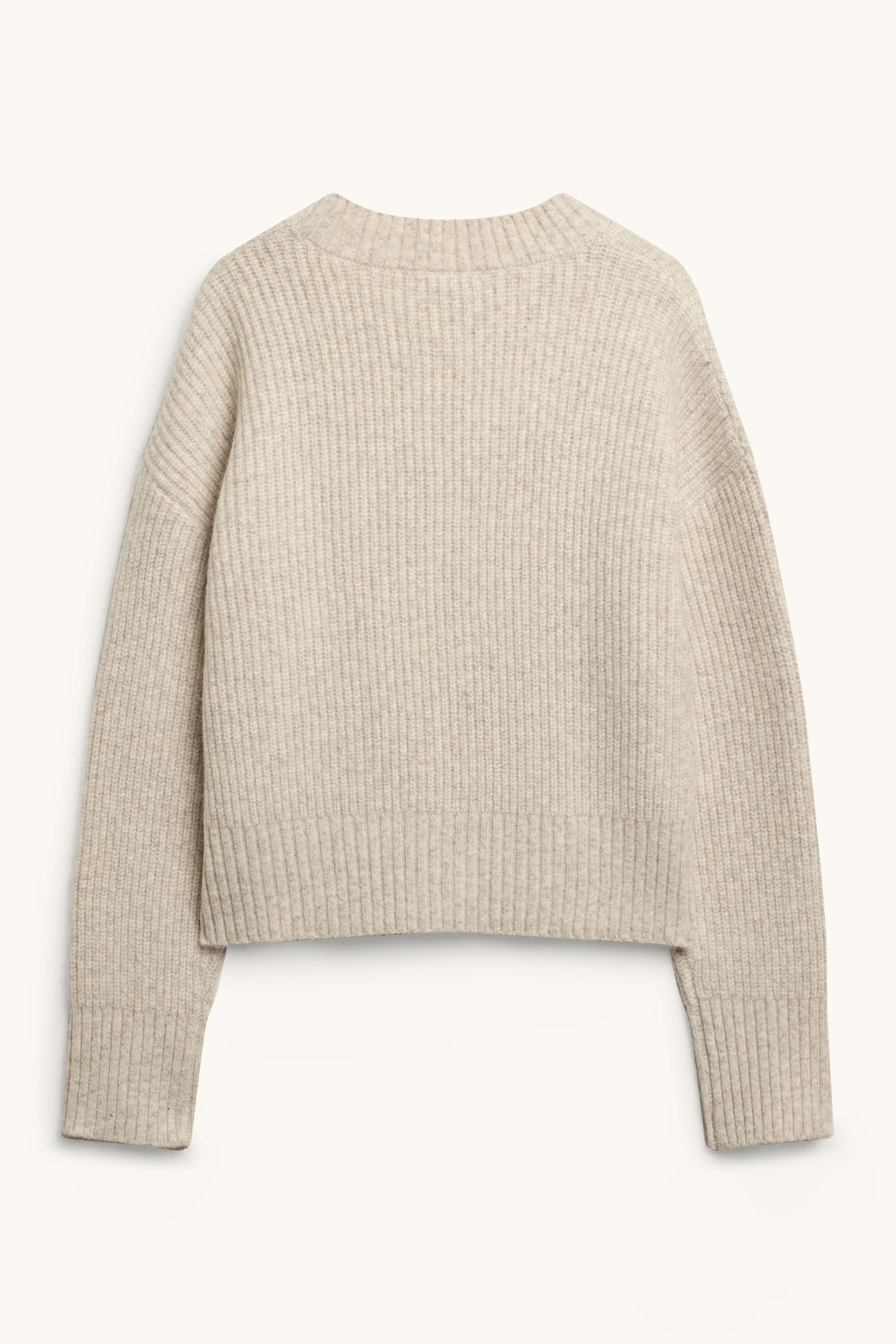 Cardigan - ribbed beige