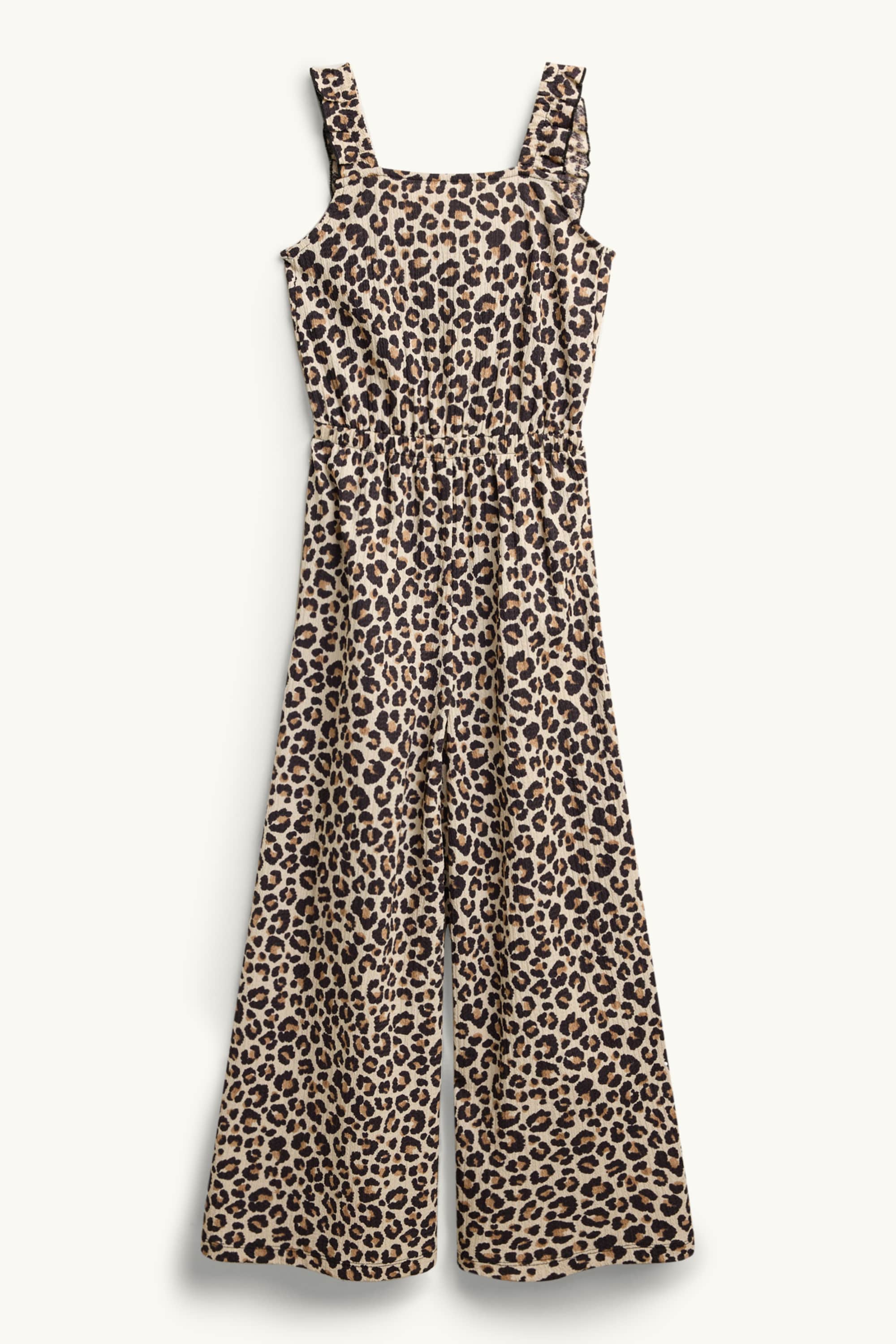 Jumpsuit - leopard print black / beige