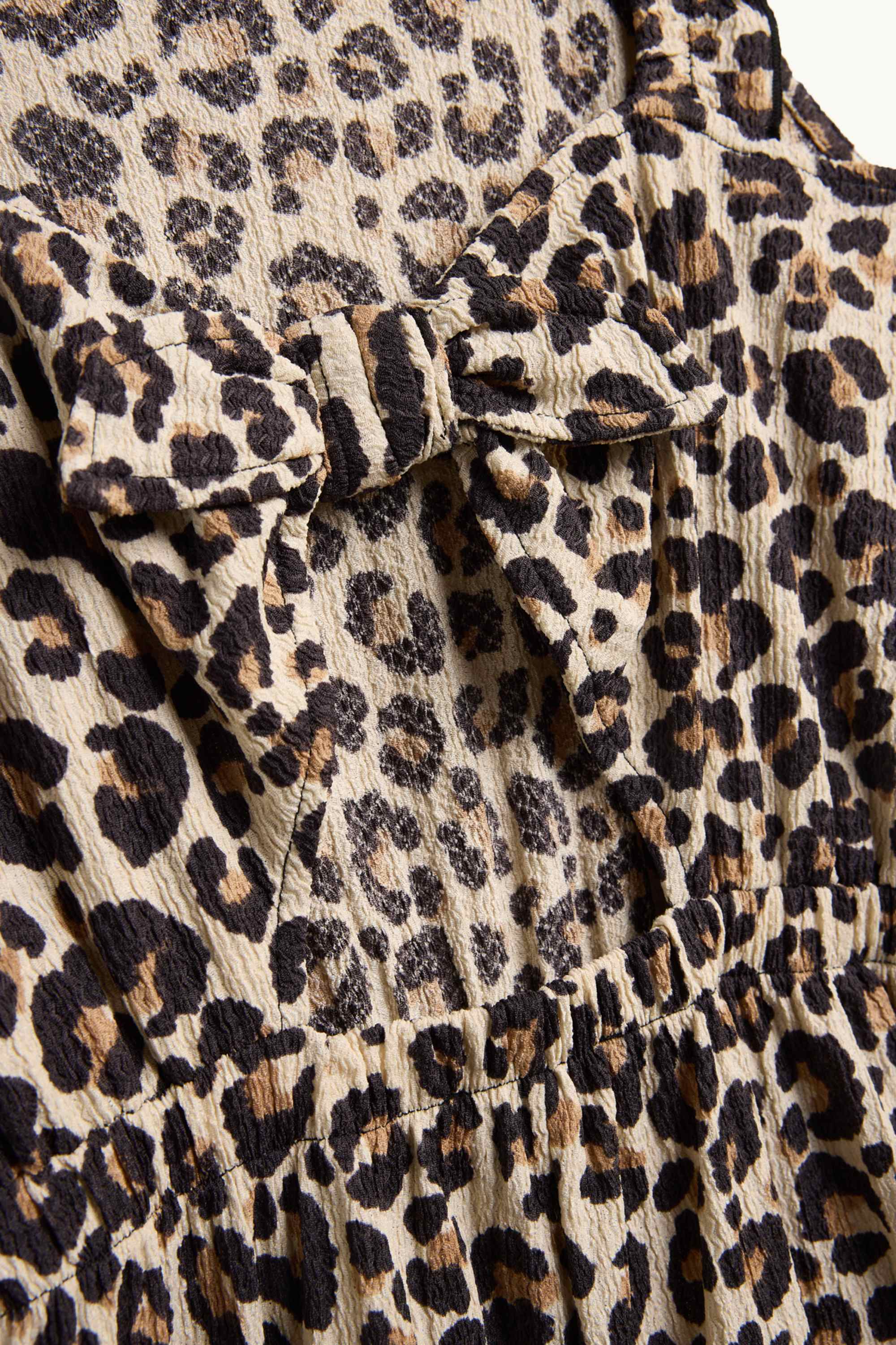 Jumpsuit - leopard print black / beige