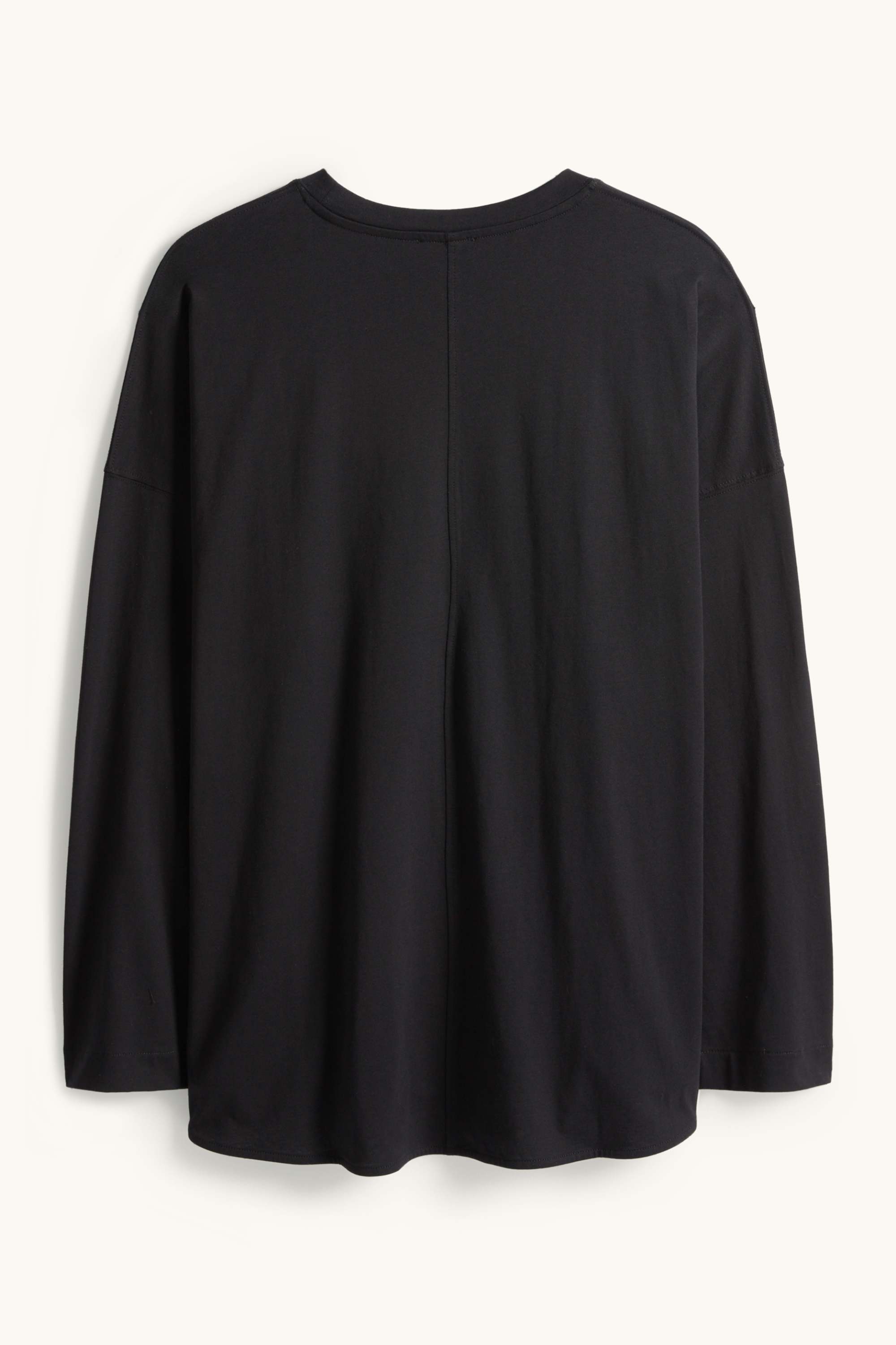 Long sleeve top - relaxed fit black