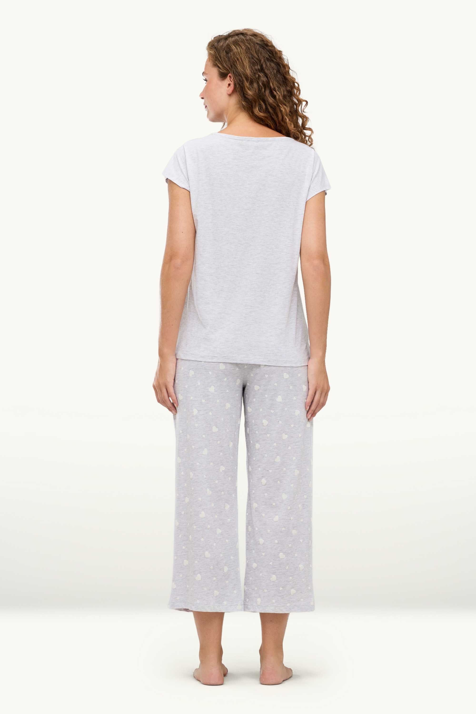 Pyjamas light gray-melange
