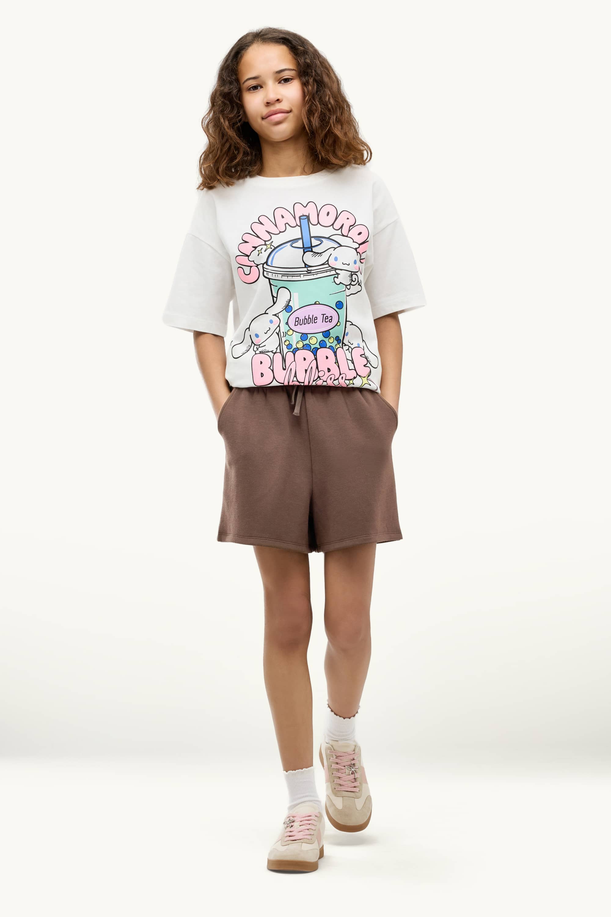Sweat shorts brown