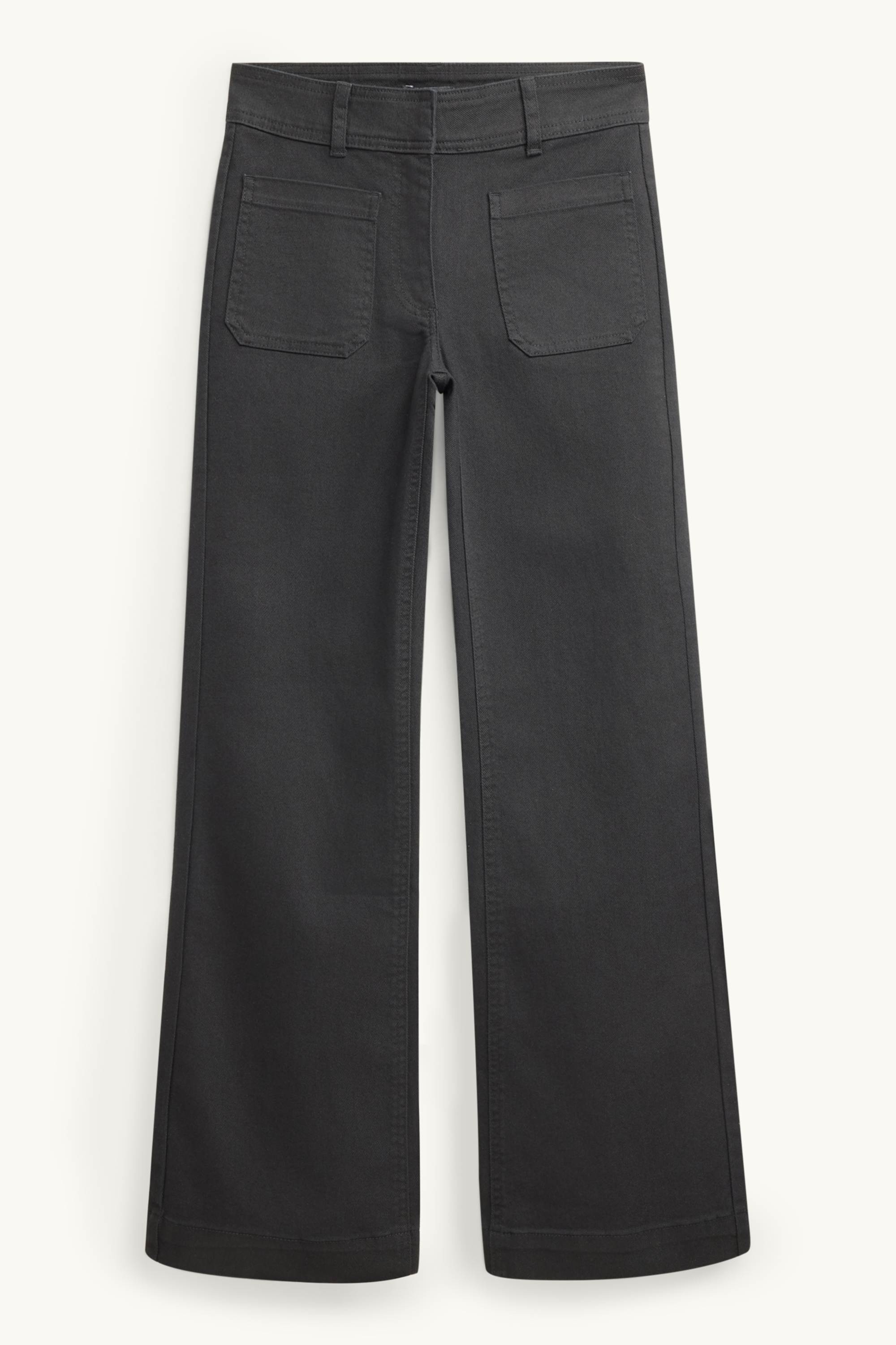 Flared jeans - mid-rise waist black