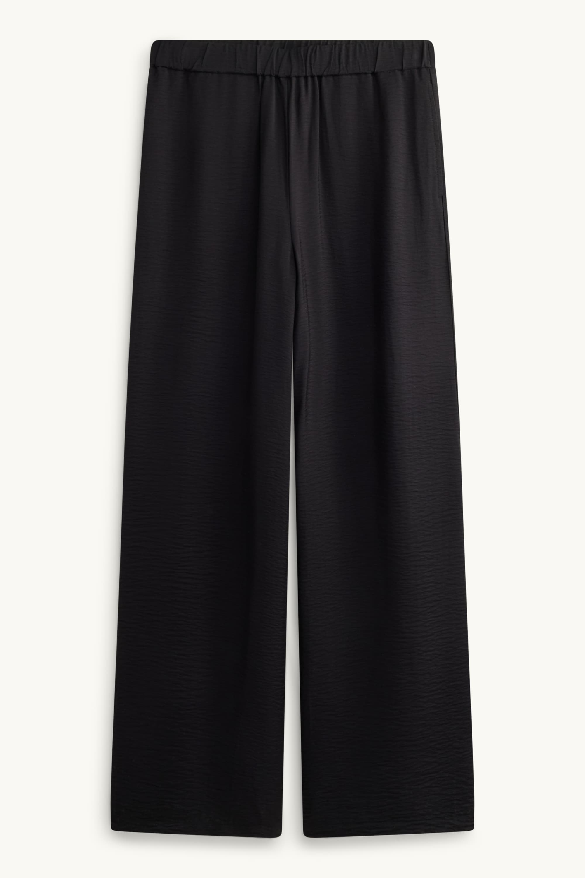 Cloth trousers - high waist - recycled black