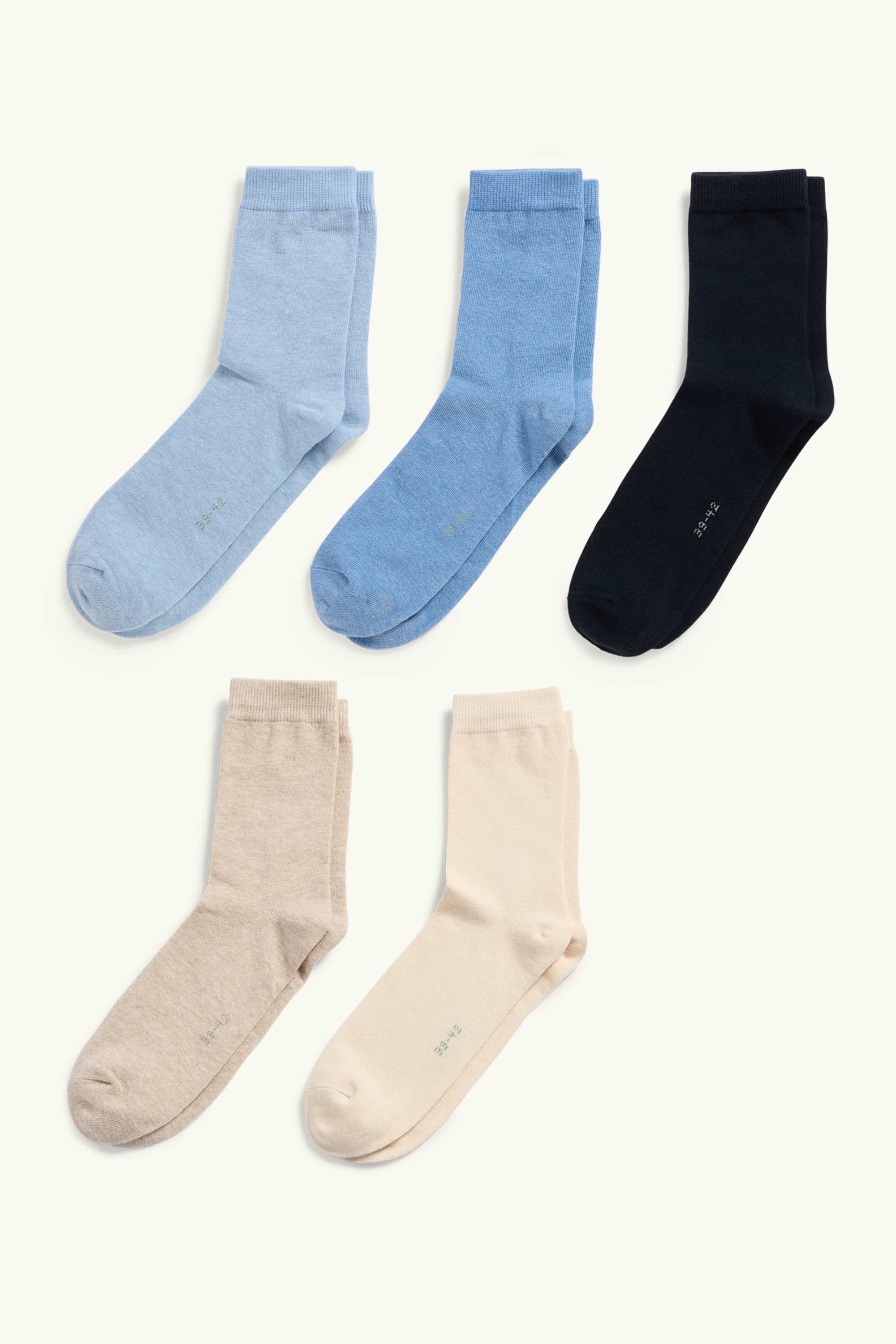 Multipack of 5 - socks blue