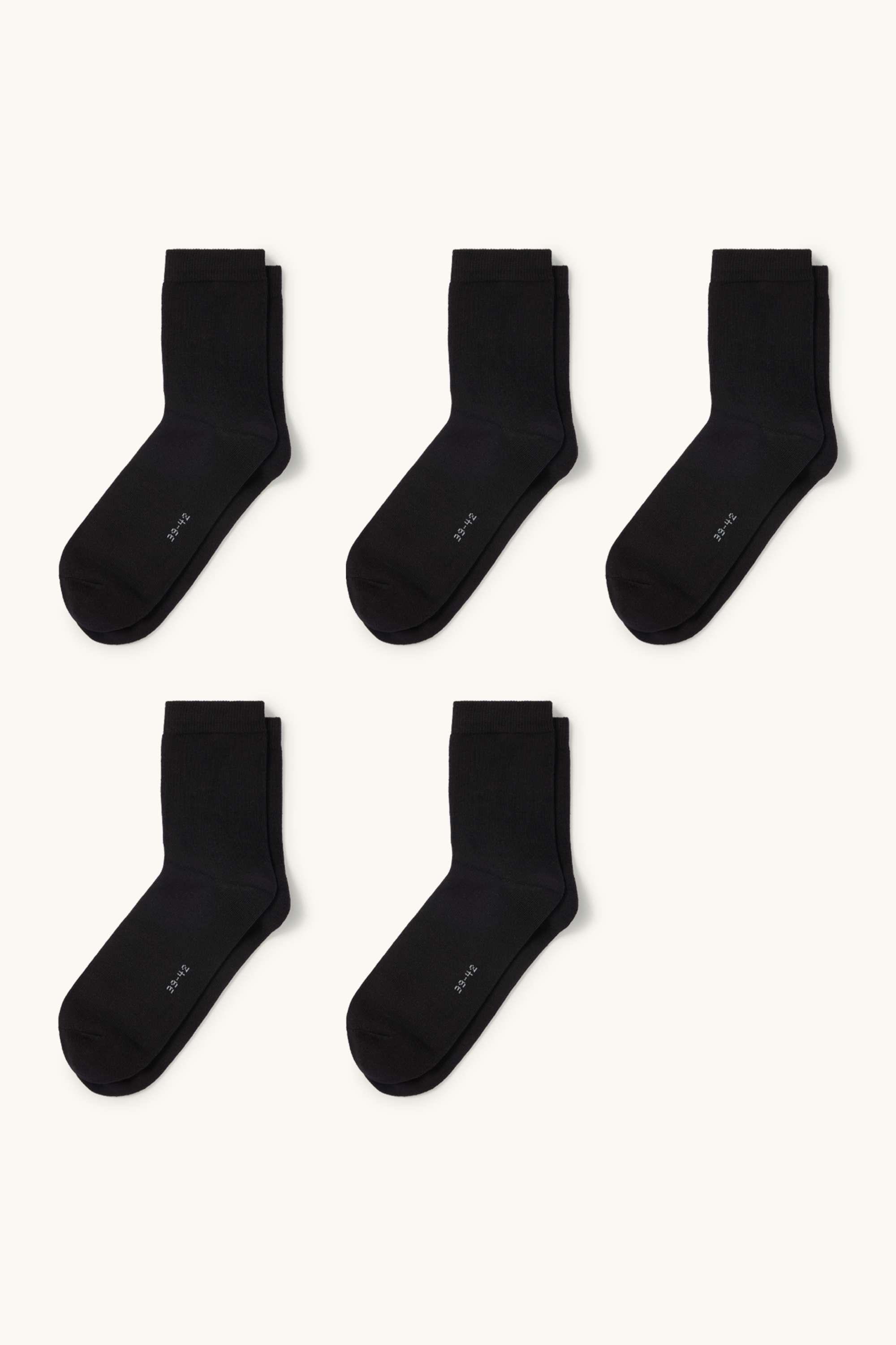 Multipack of 5 - socks black