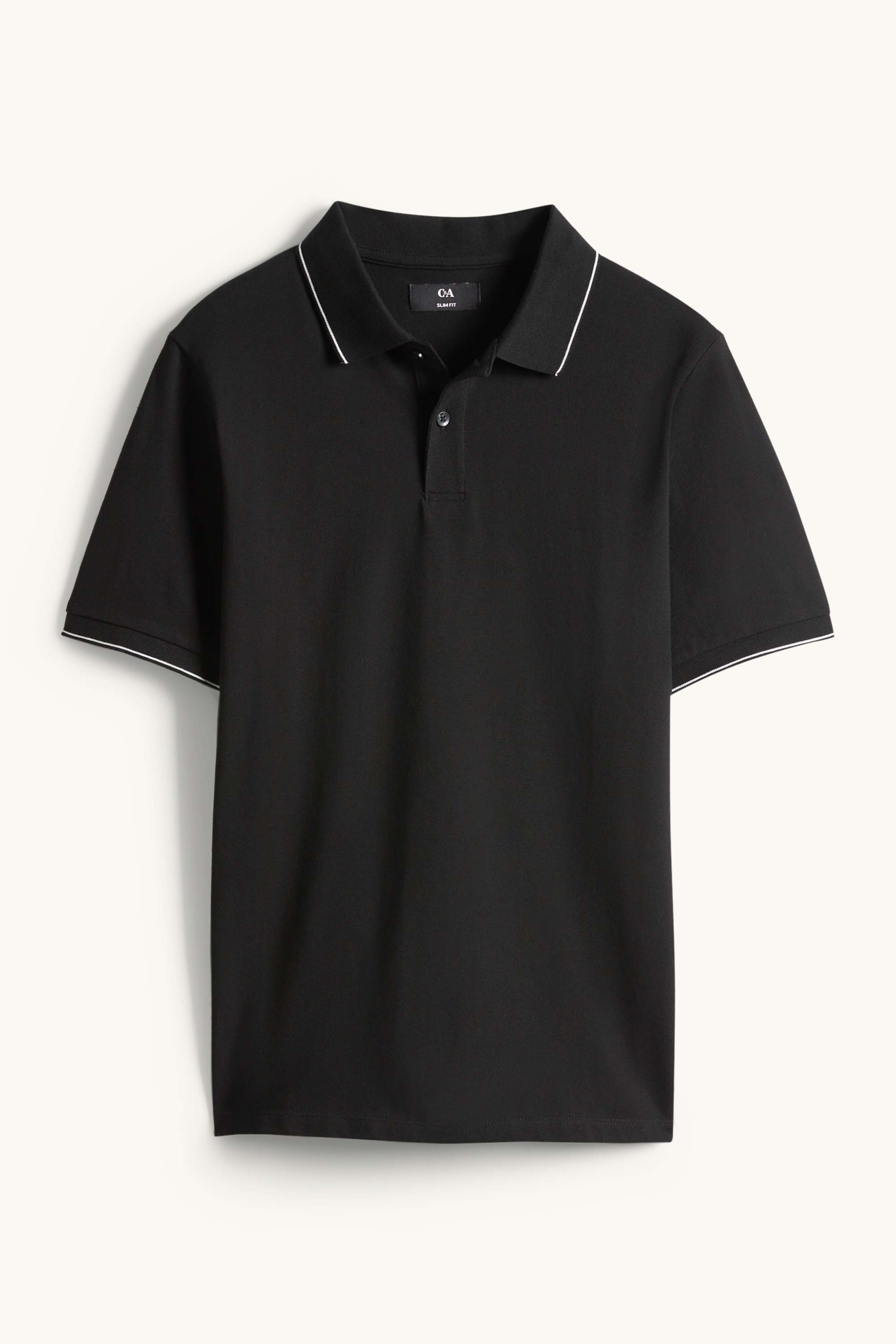 Polo shirt - slim fit black