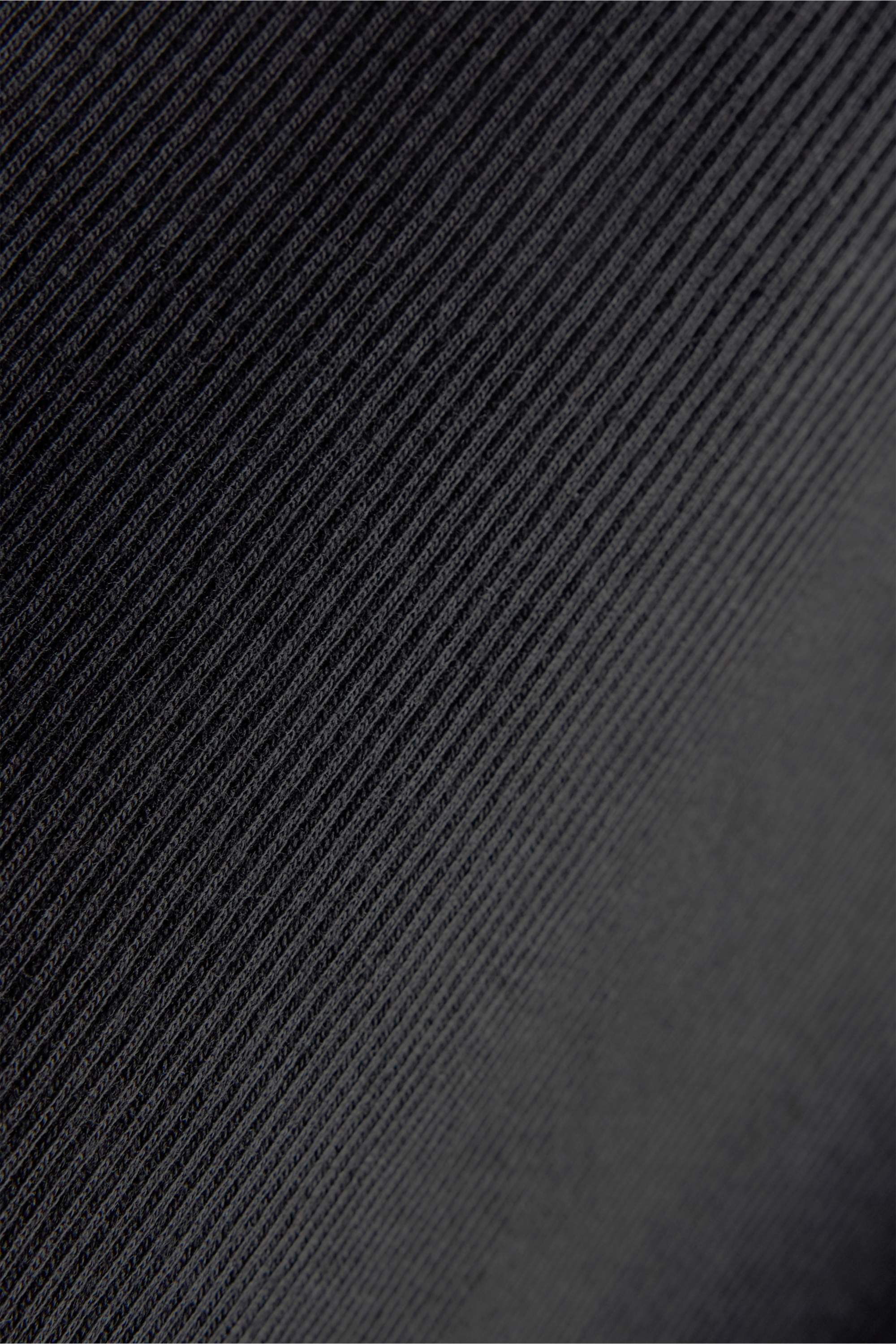 T-shirt - slim fit - ribbed black