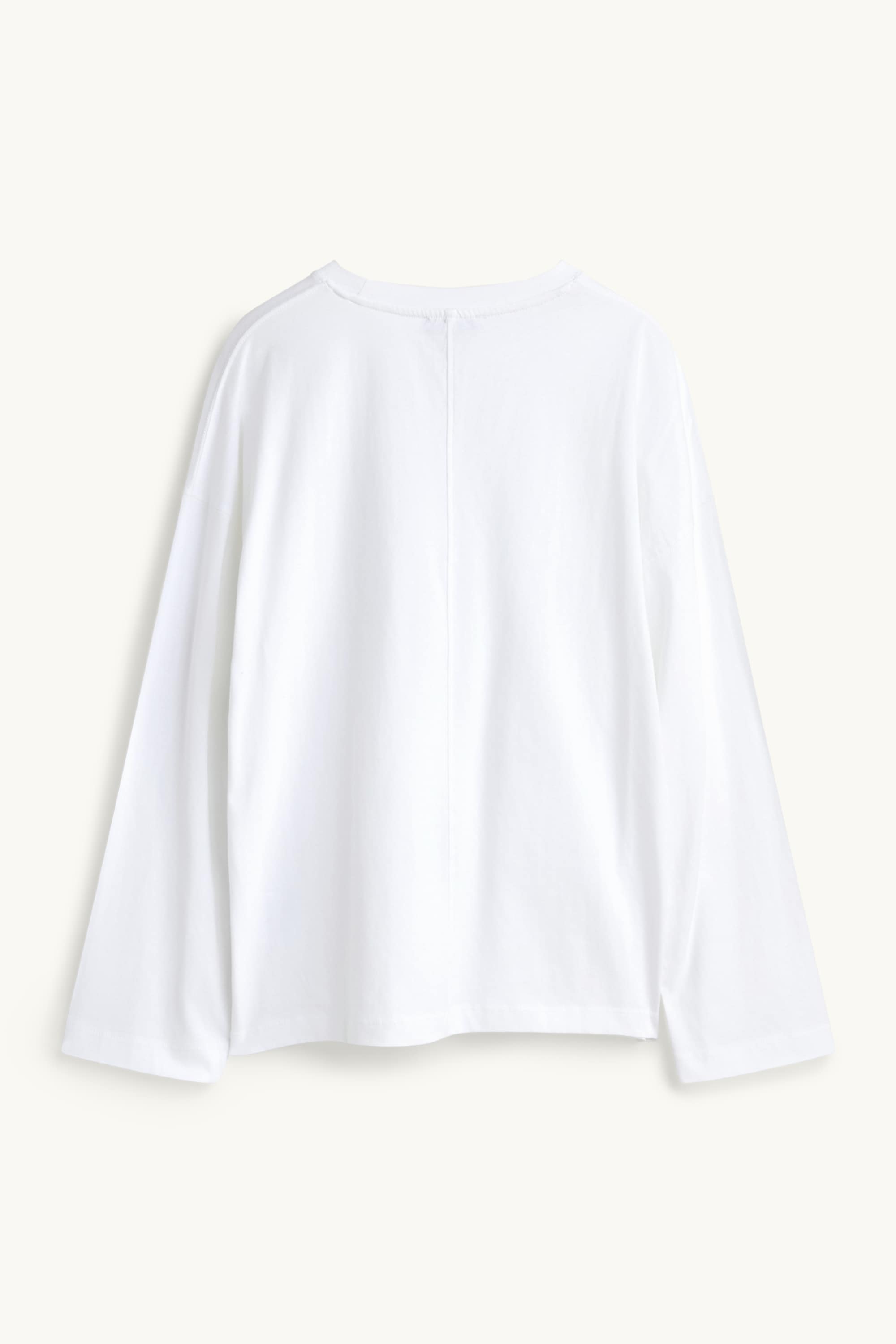 Long sleeve top - relaxed fit white