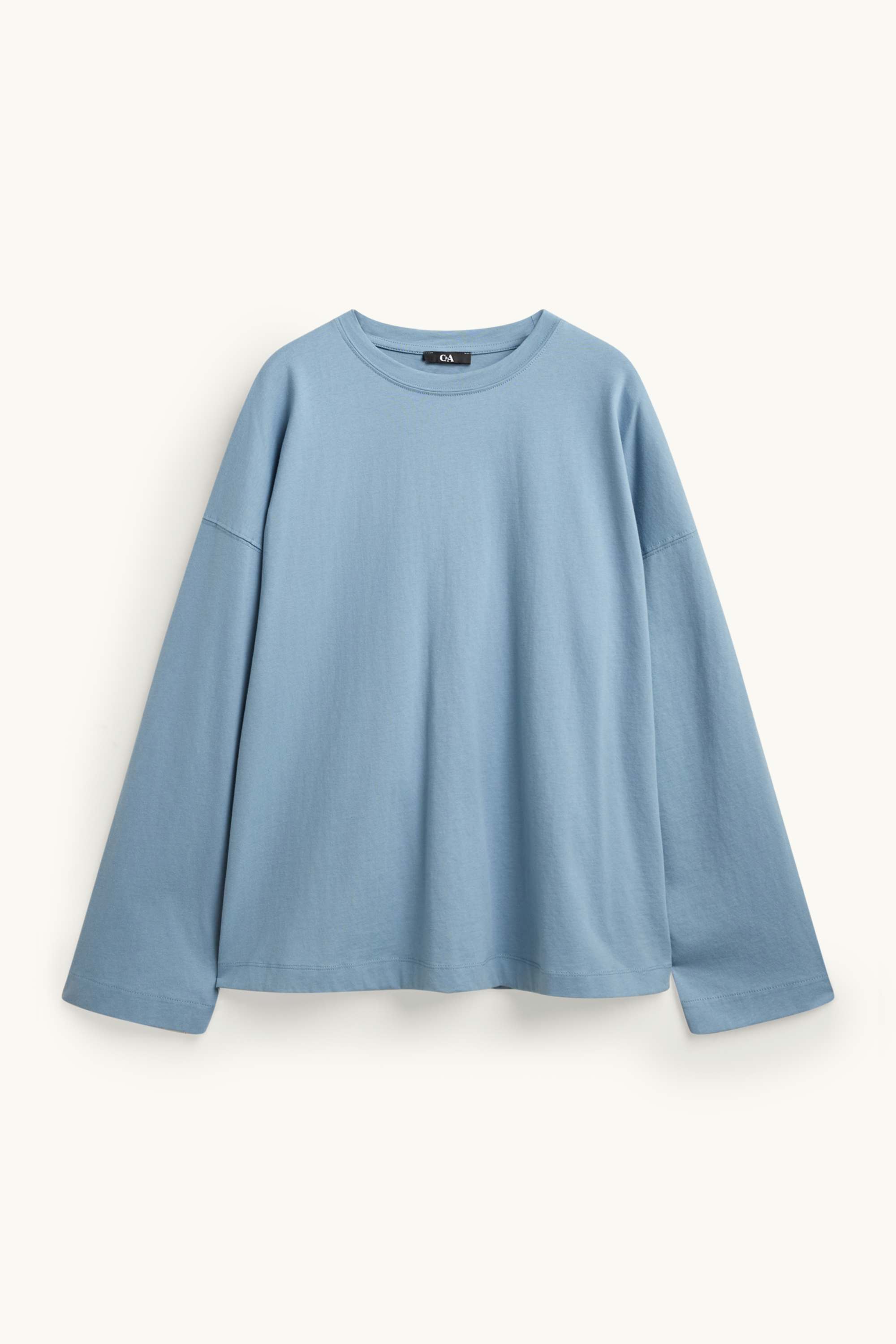 Long sleeve top - relaxed fit light blue