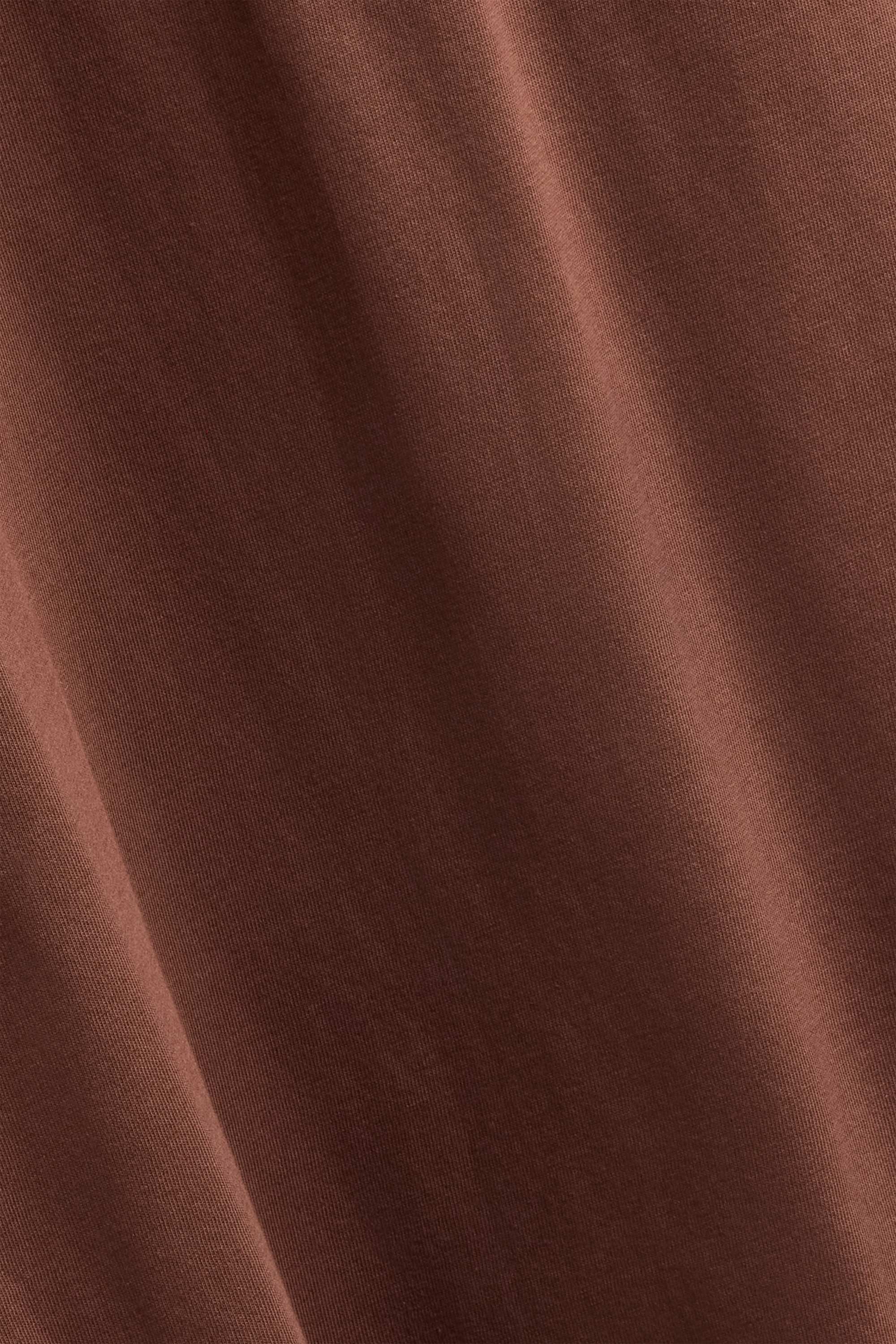 Long sleeve top - relaxed fit brown