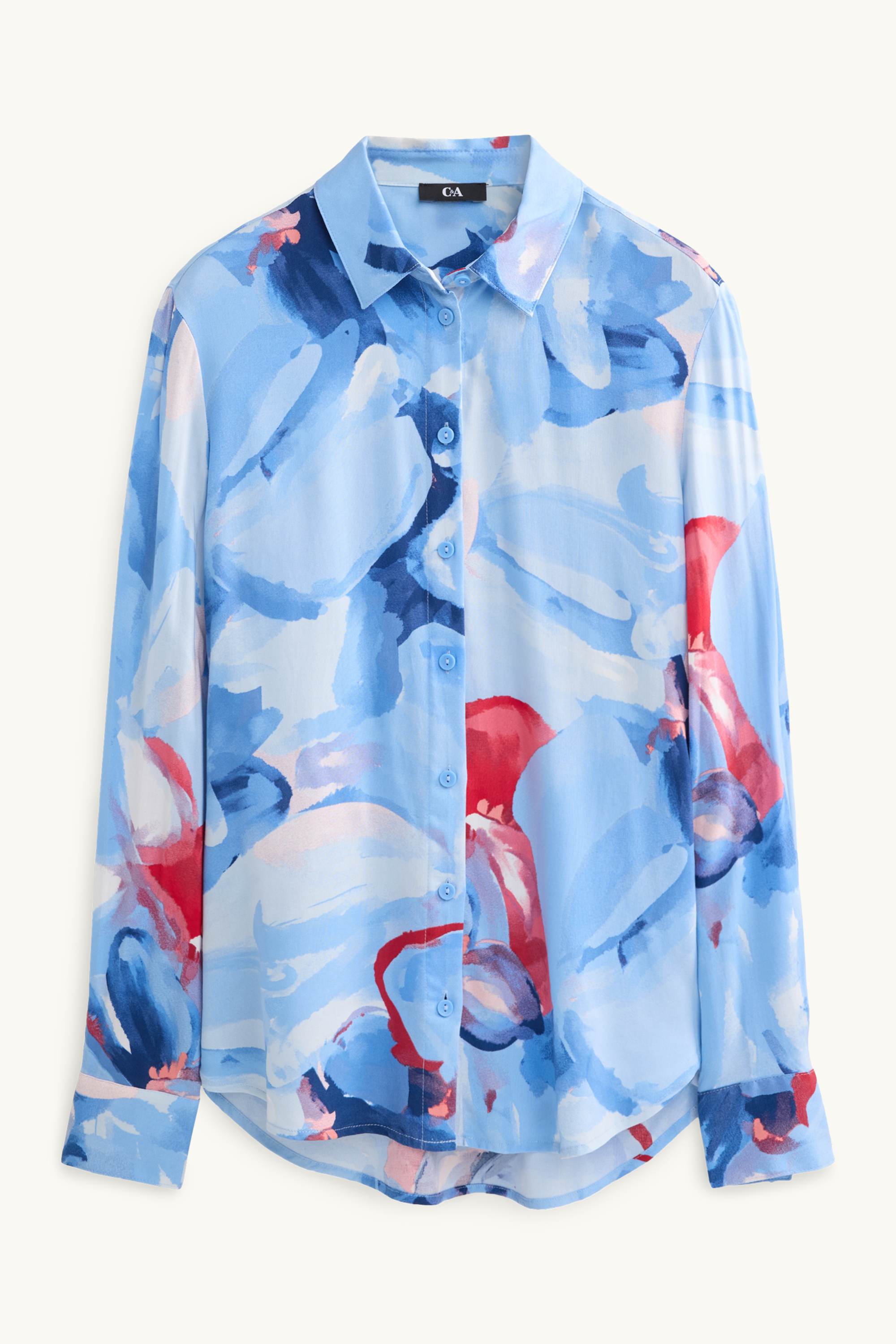 Shirt blouse - patterned blue