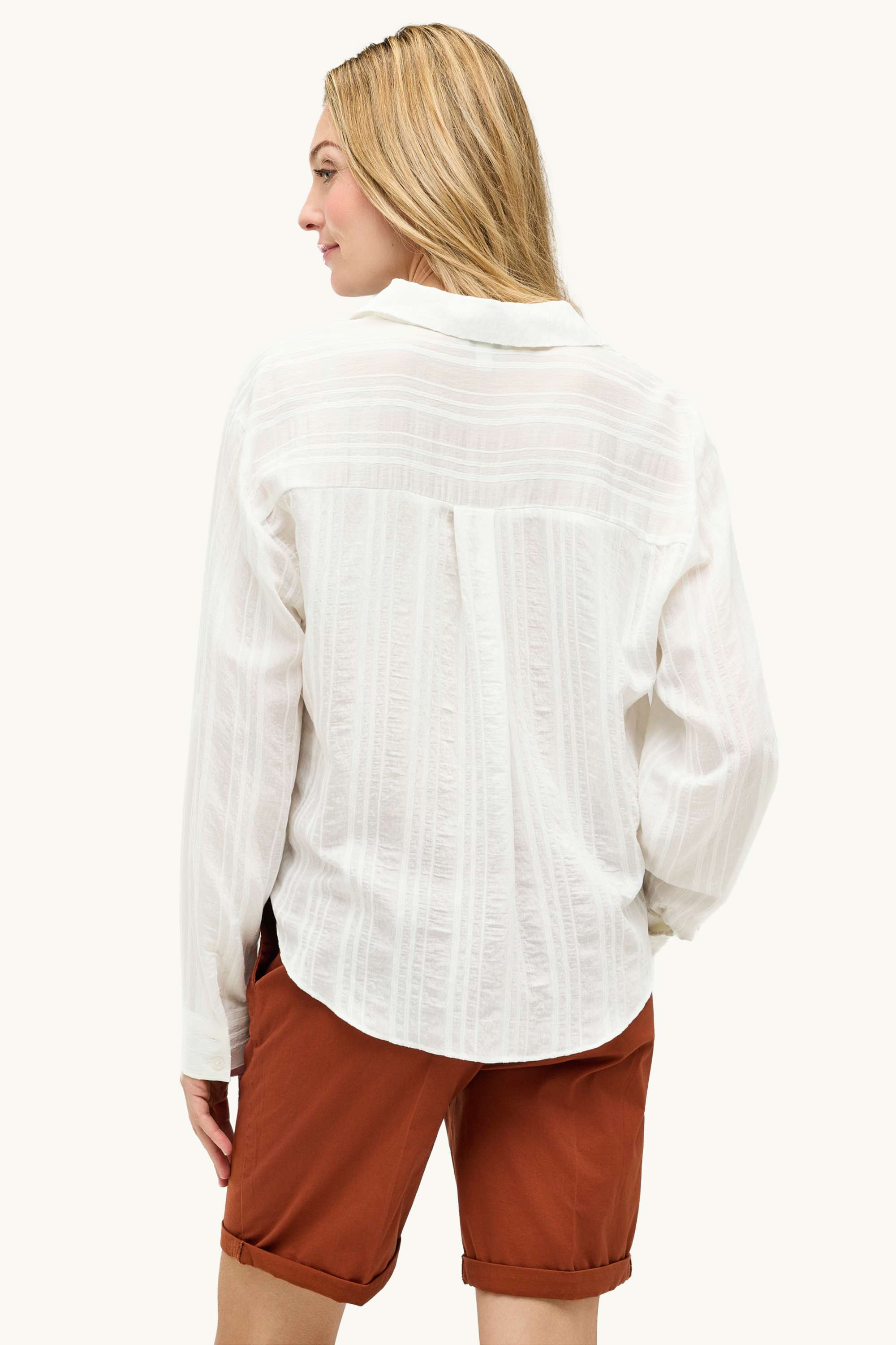Blouse with knot detail white