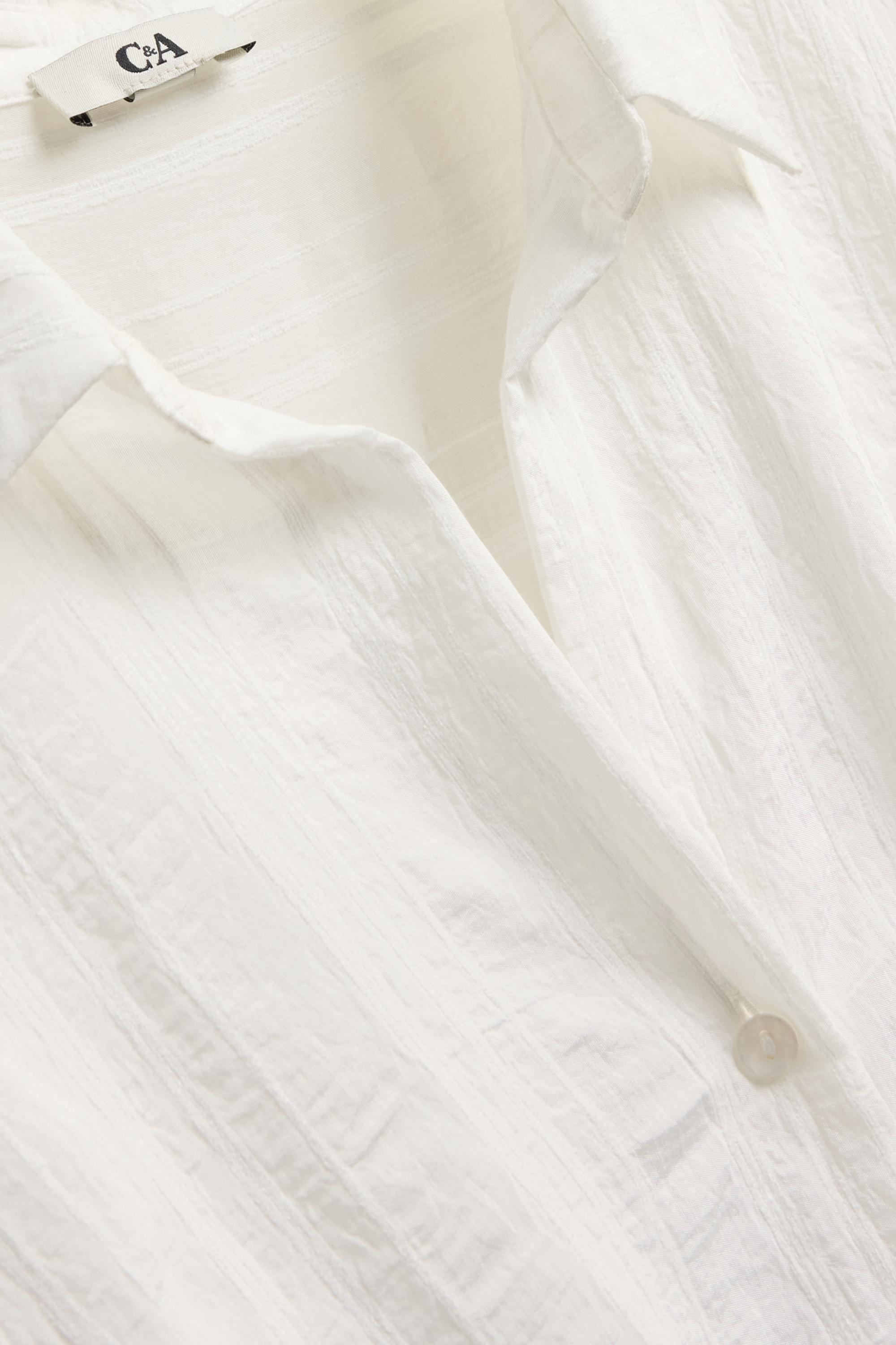 Blouse with knot detail white