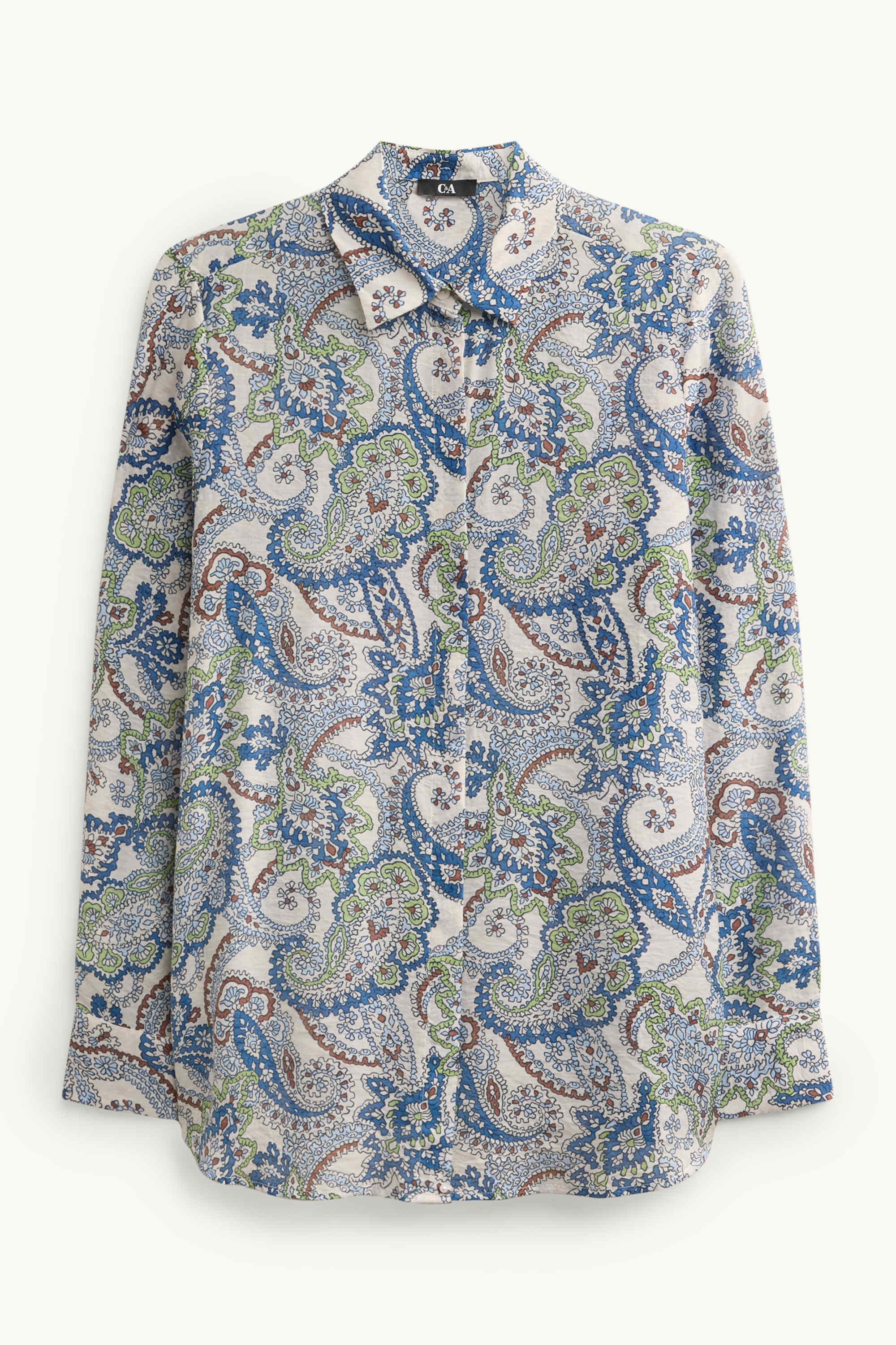 Shirt blouse - patterned blue