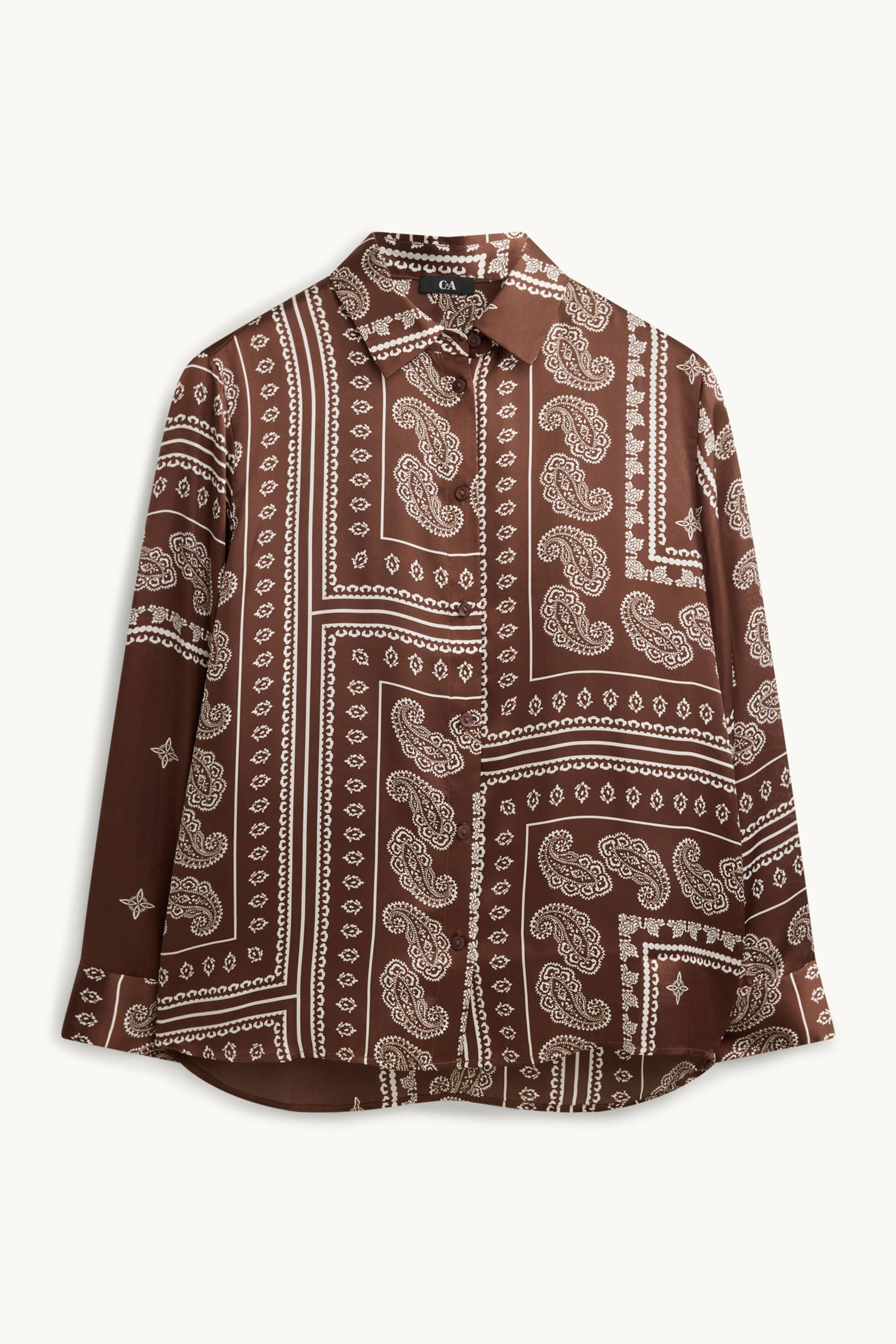 Blouse - patterned brown / cremewhite