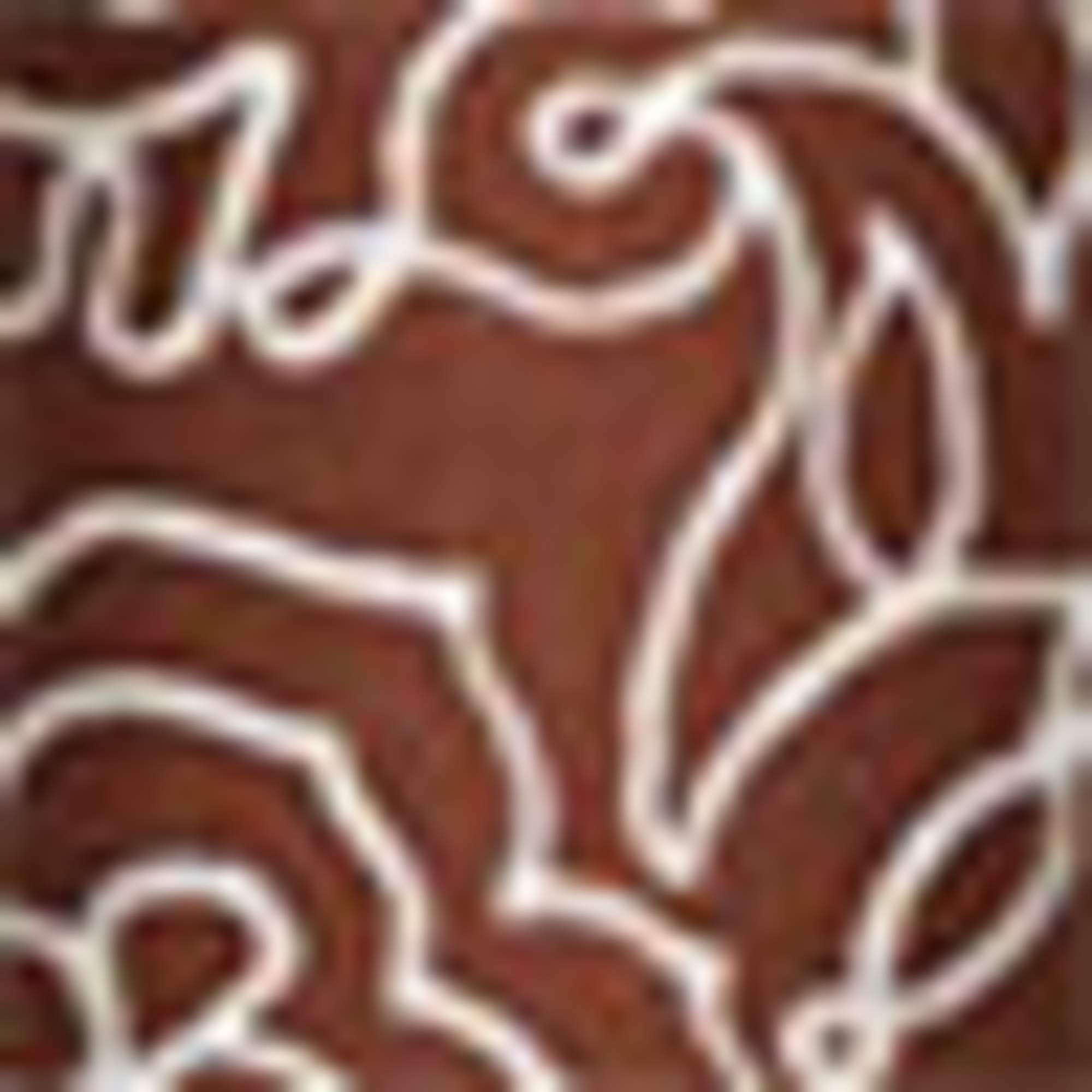 Cropped cloth trousers - high waist - wide leg - patterned brown