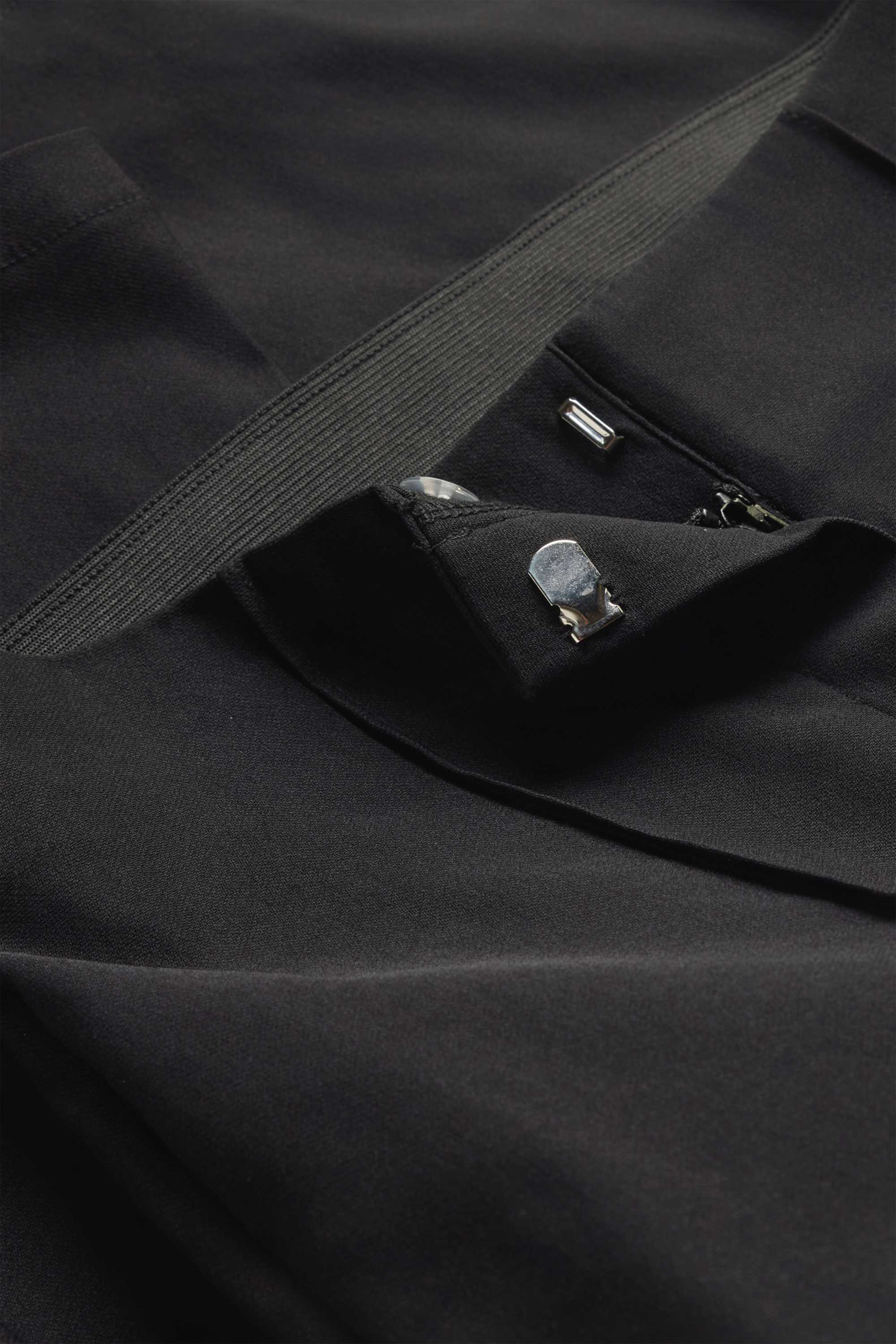 Capri trousers - high waist - slim fit black