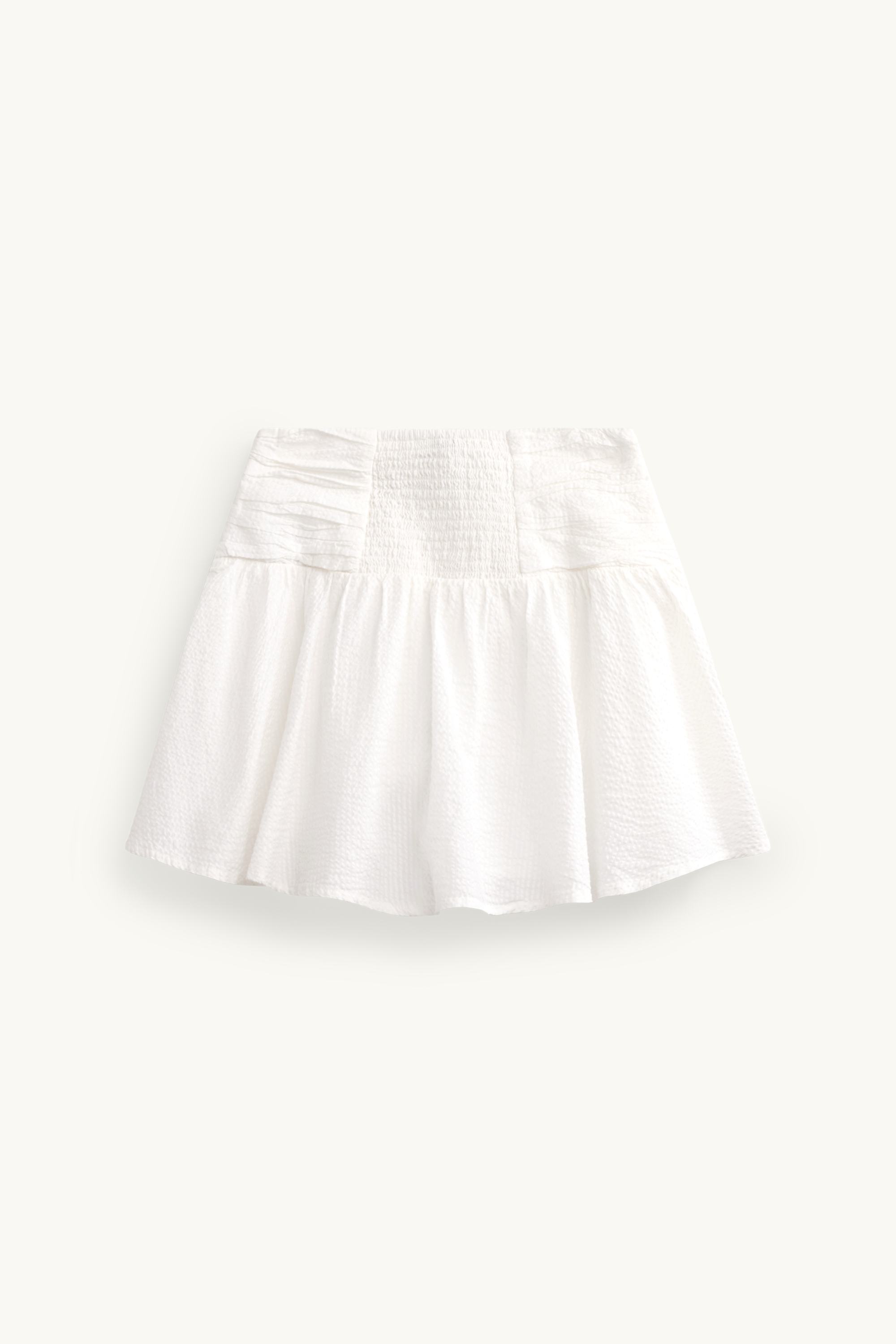 Miniskirt - textured white
