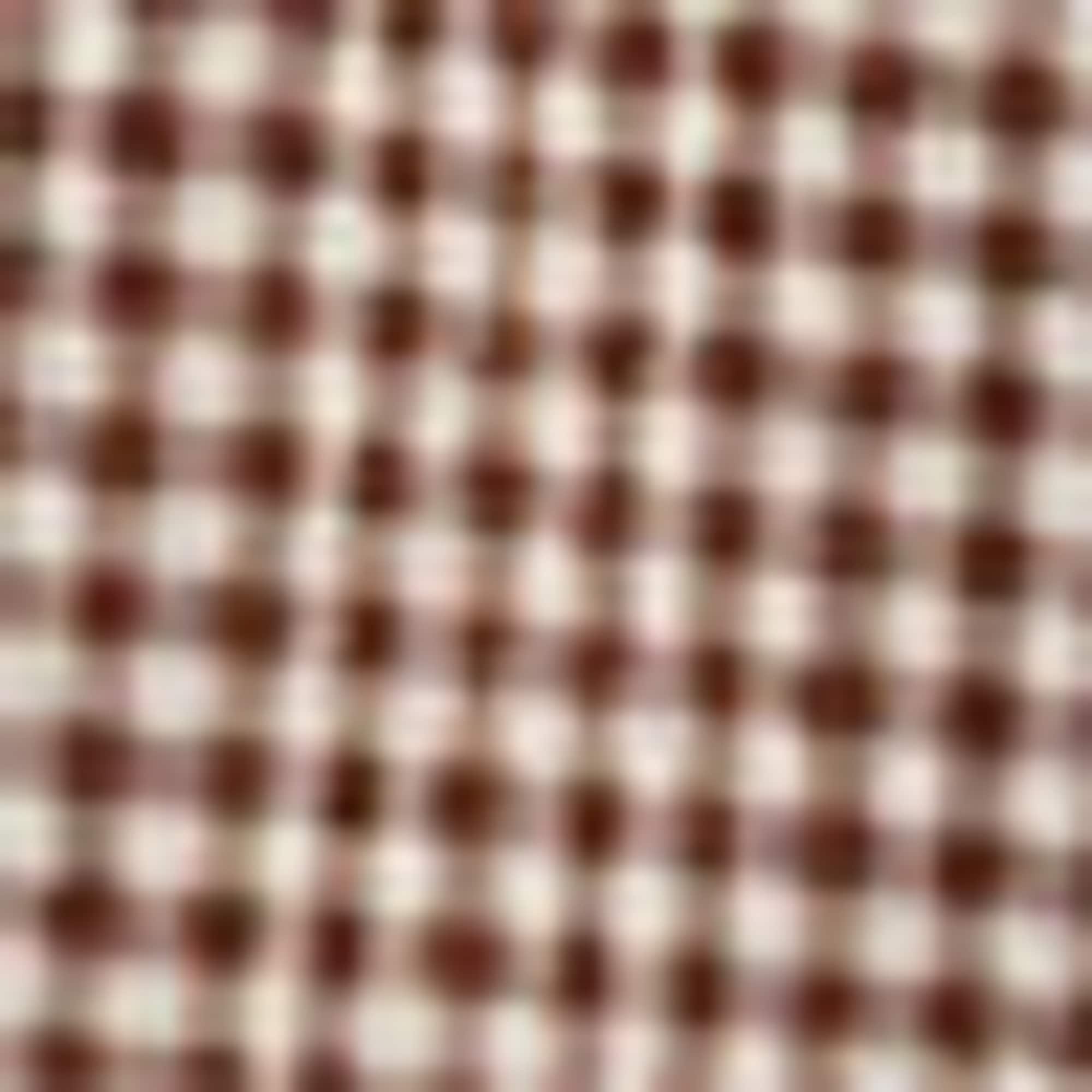 Cloth trousers - mid-rise waist - wide leg - check brown