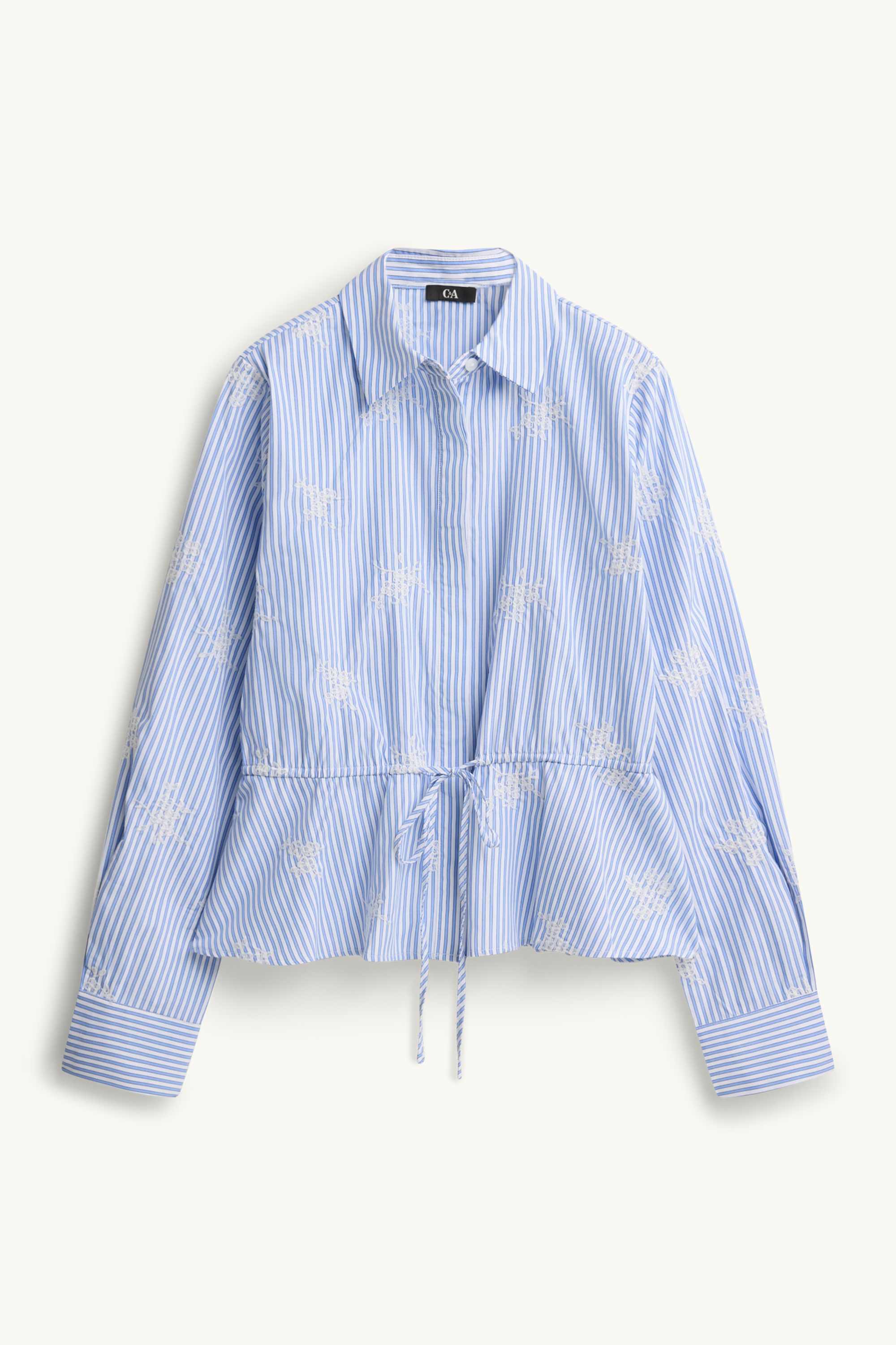 Blouse - striped blue