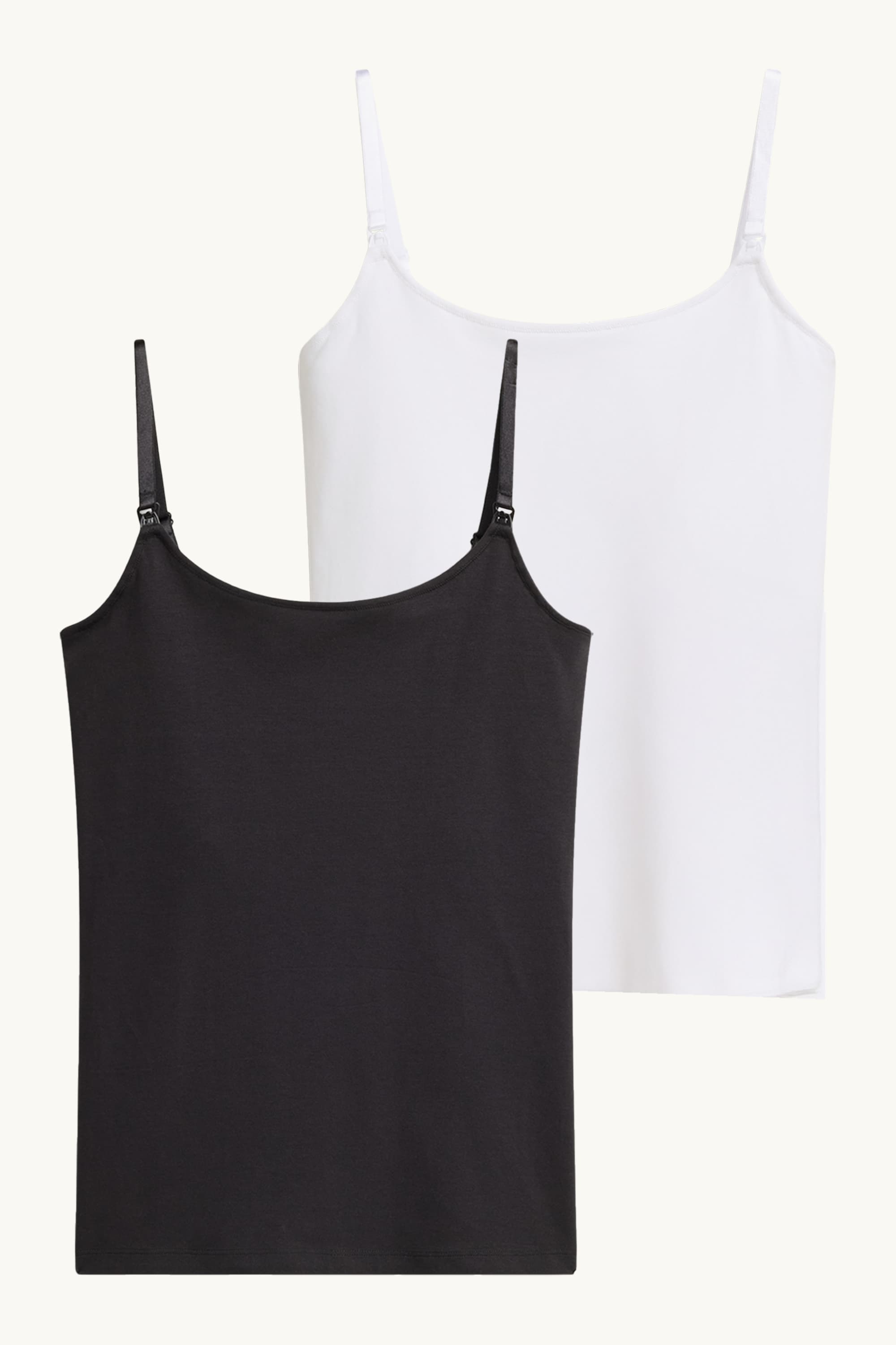 Multipack of 2 - nursing top white / black