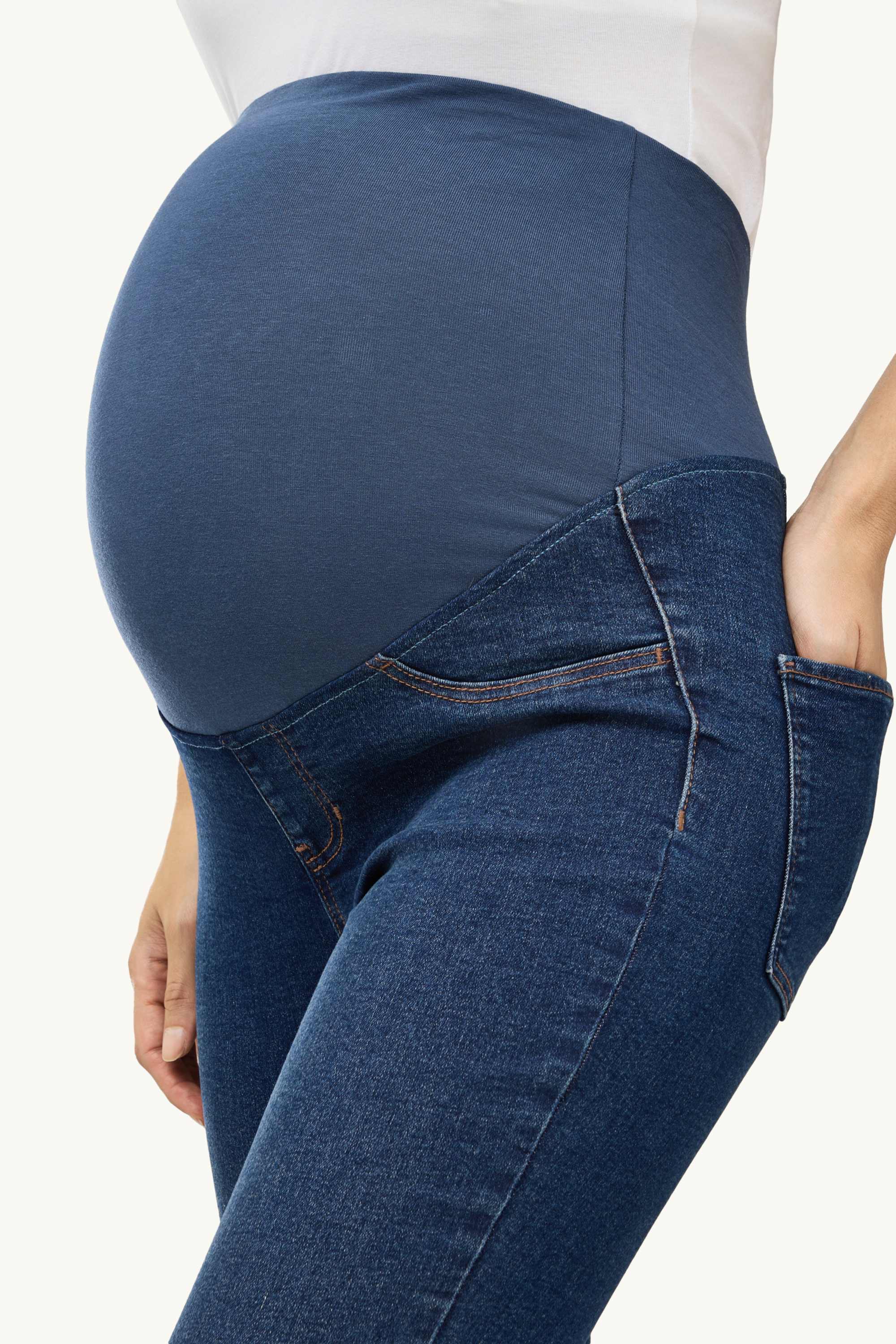 Maternity jeans - jegging jeans blue denim