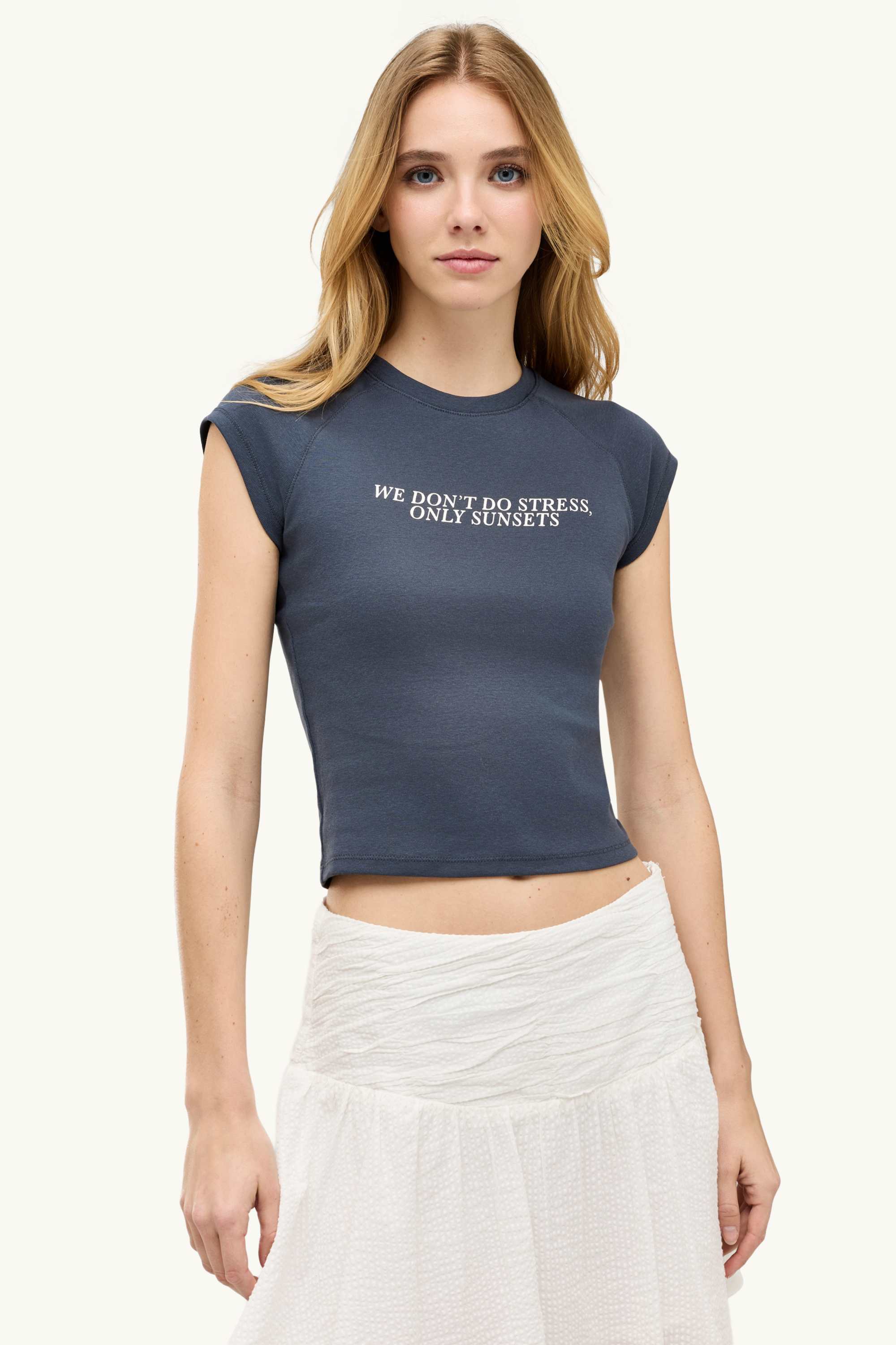 T-shirt - slim fit gray