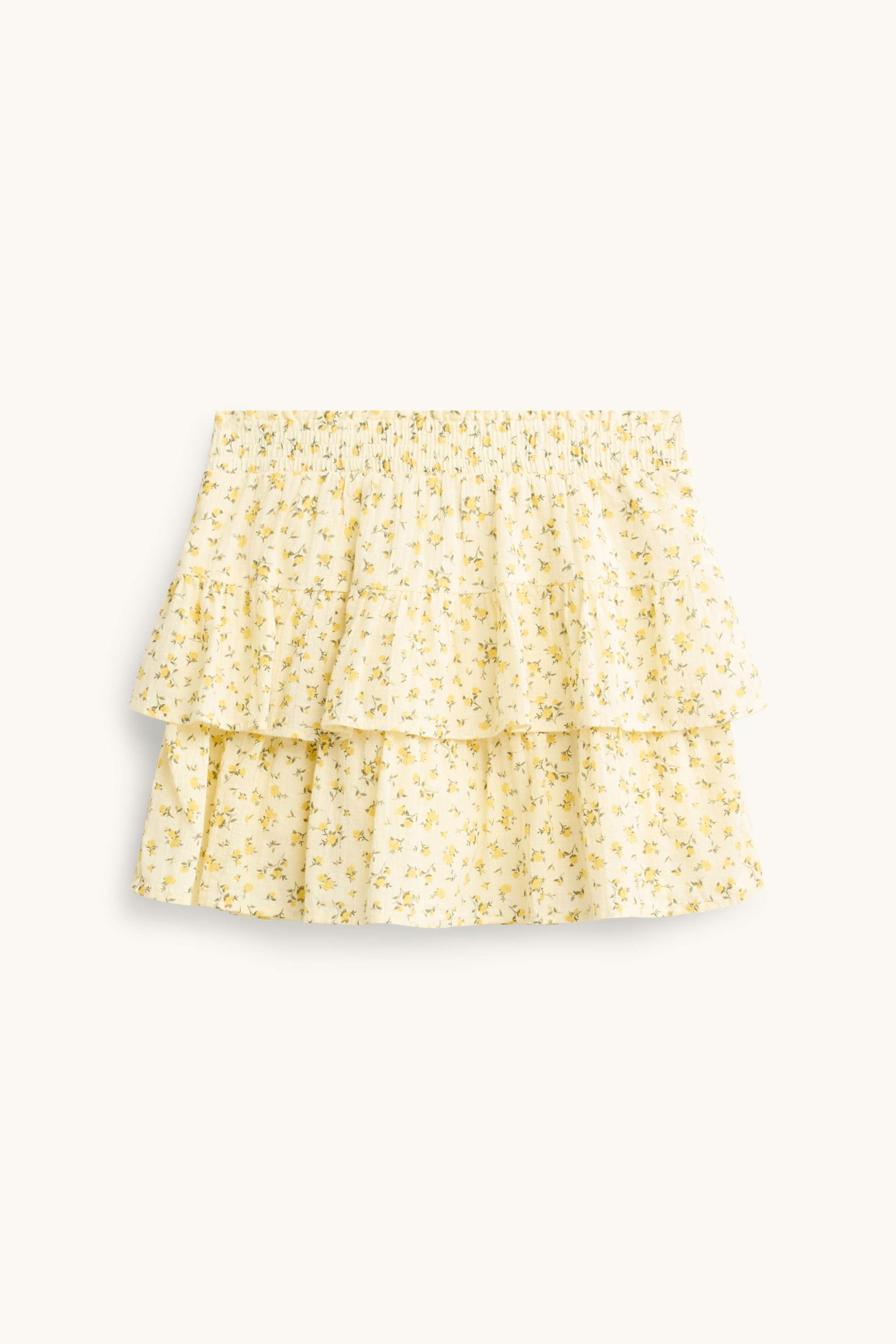 Skirt - floral yellow