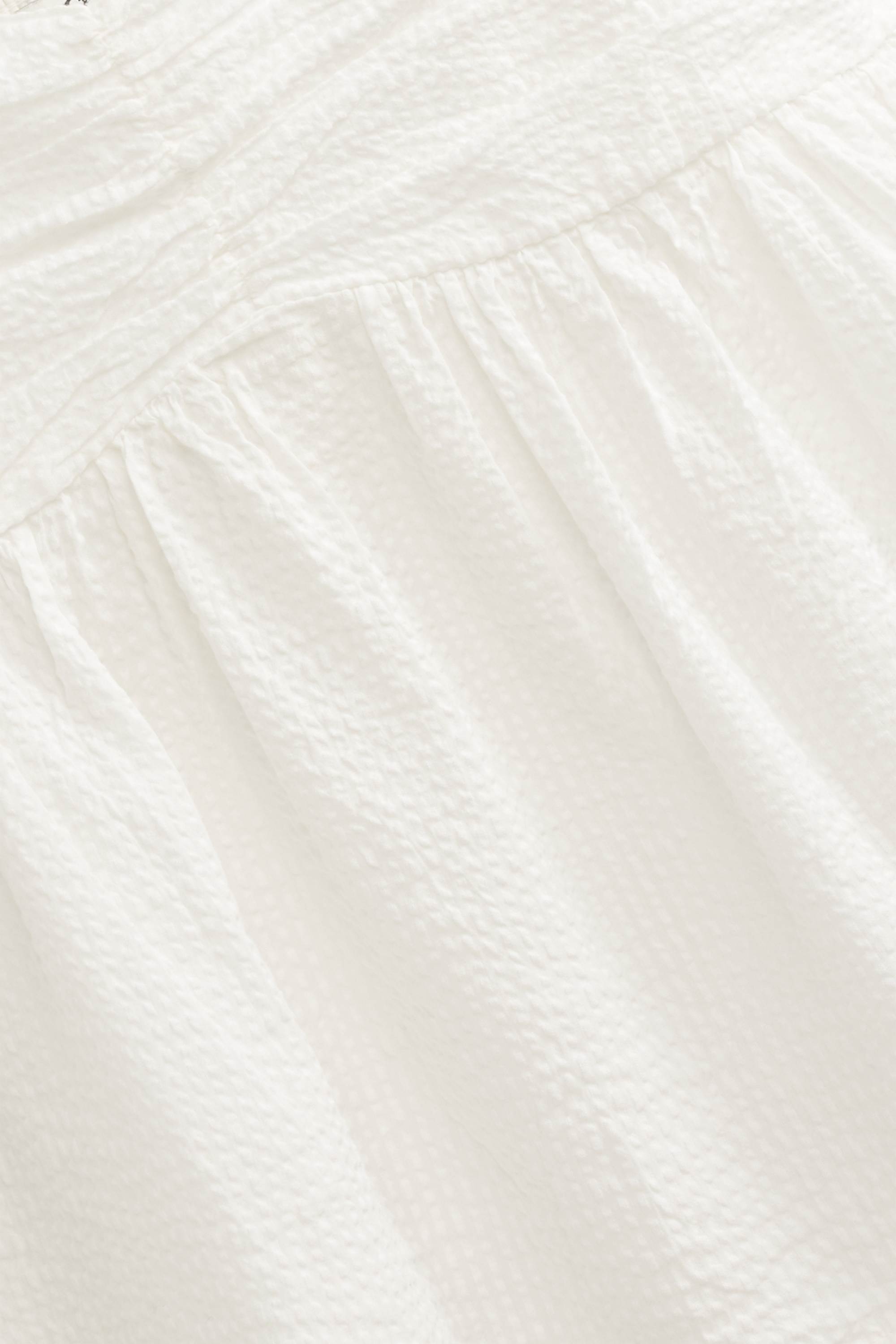 Blouse top - textured white