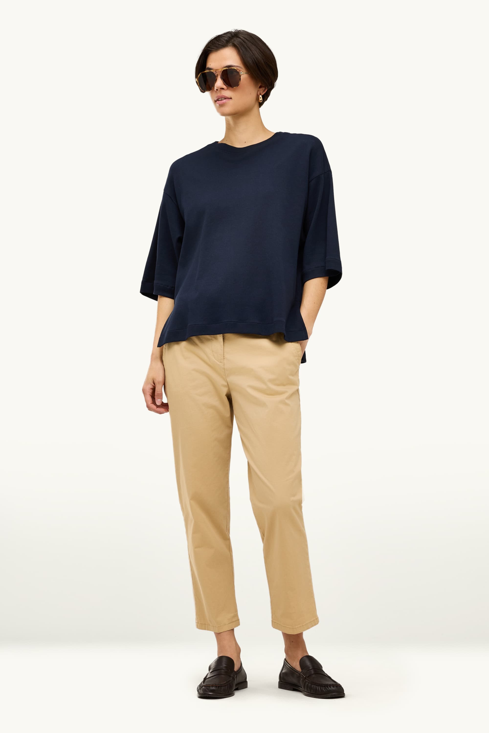 T-shirt - oversized dark blue