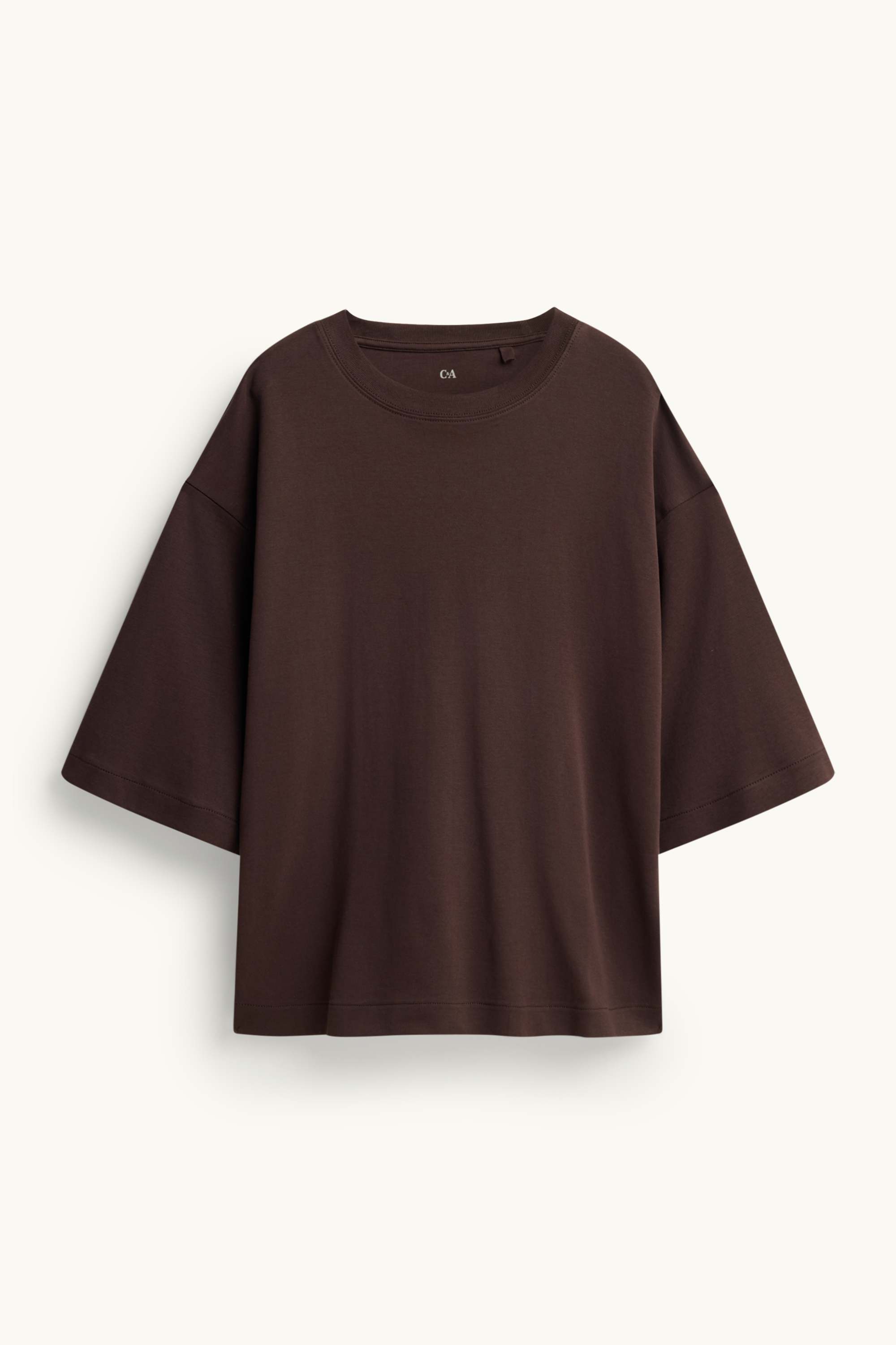 T-shirt - oversized brown