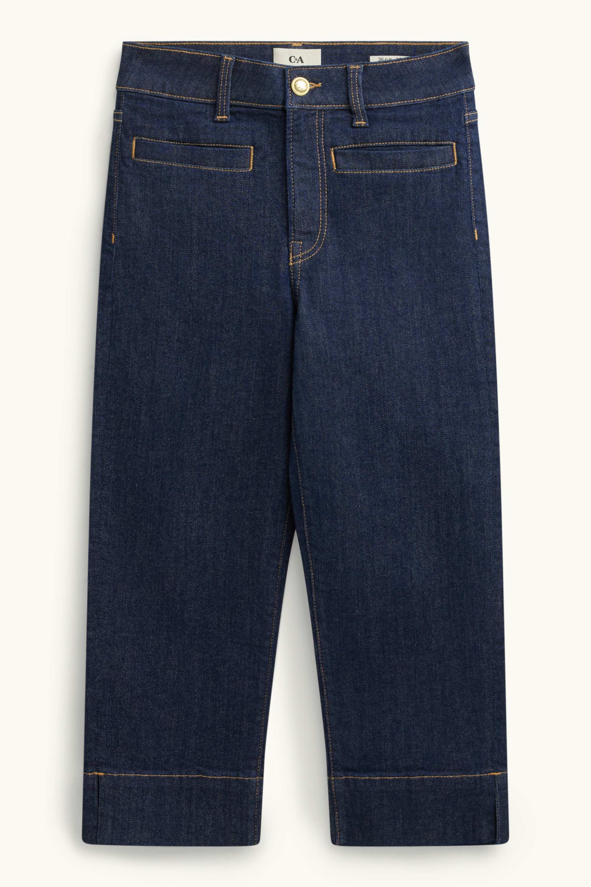 Capri jeans - mid-rise waist - slim fit - LYCRA® denim-dark blue