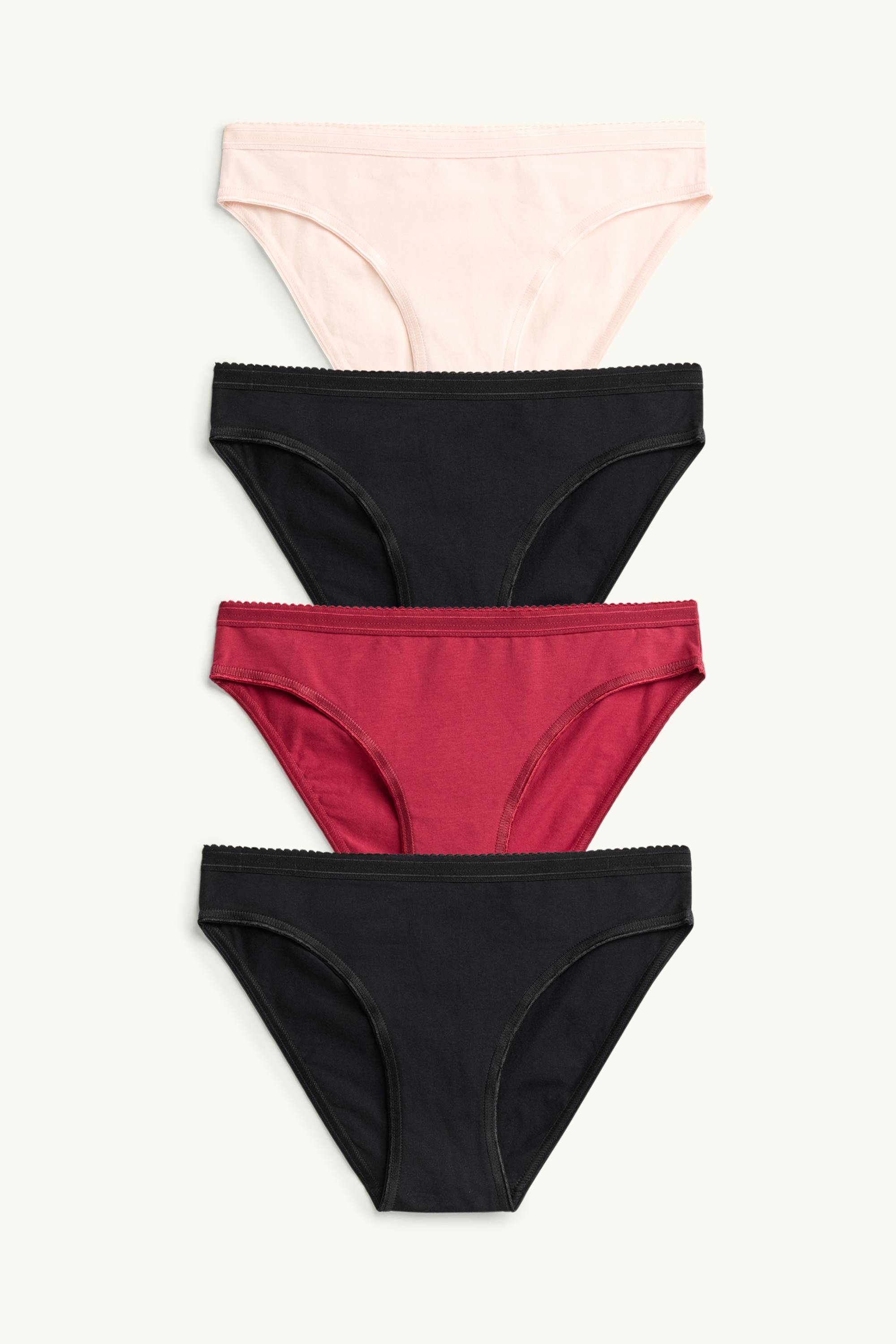 Multipack of 4 - knickers red
