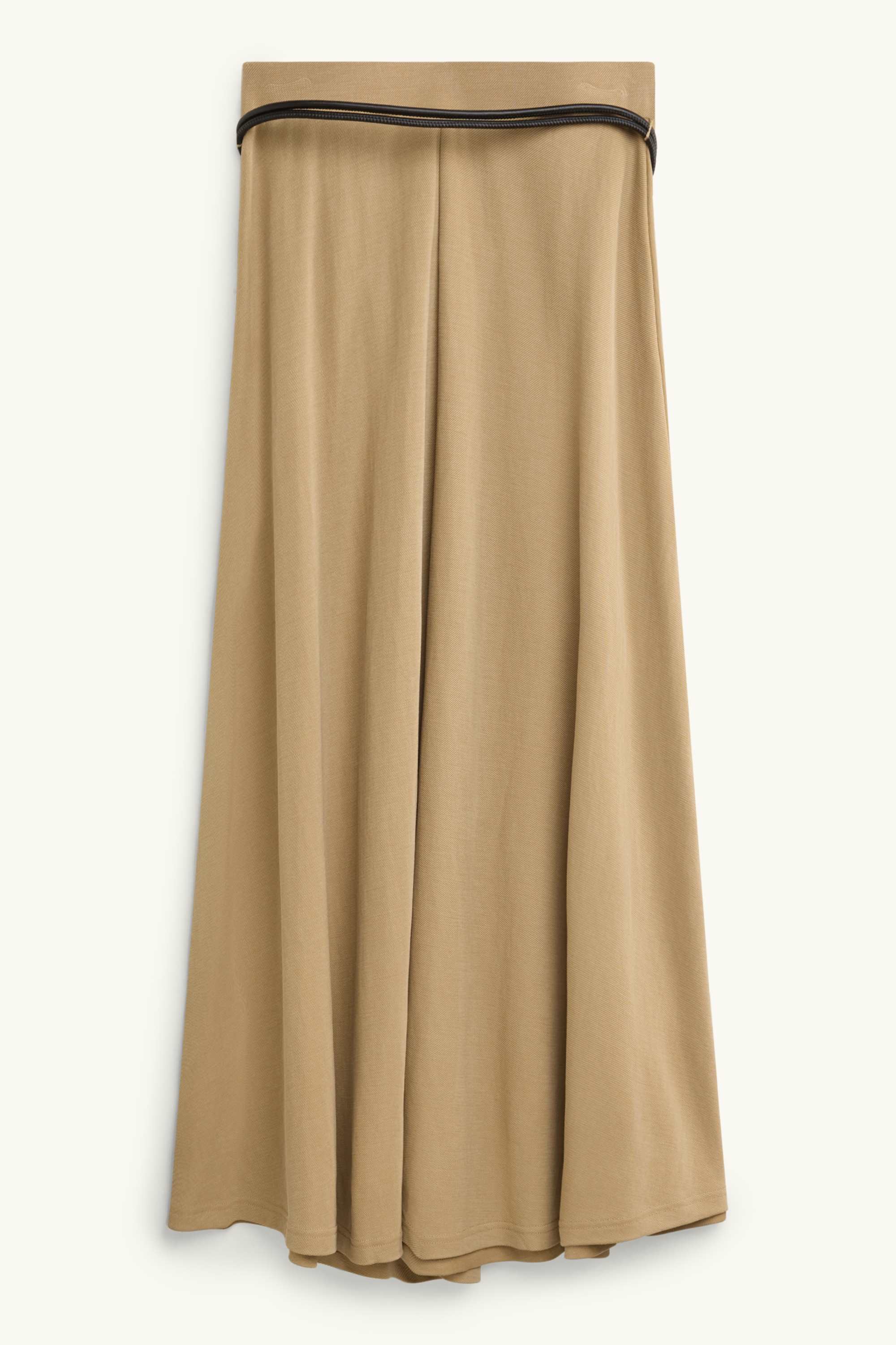 Skirt with belt beige