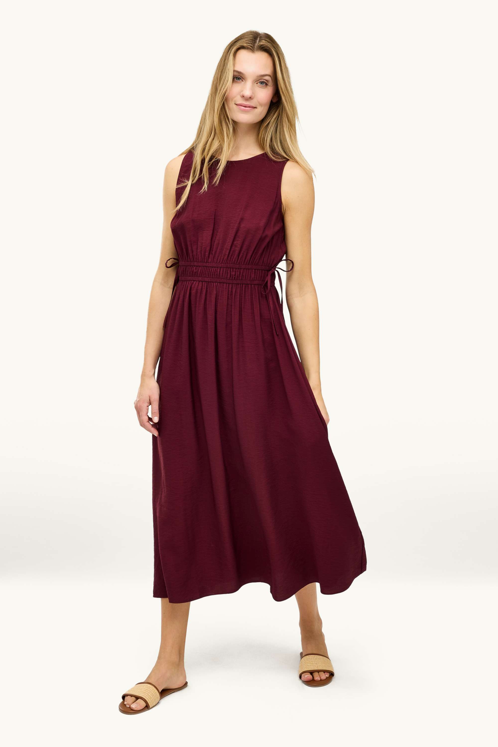 Dress - straight fit bordeaux