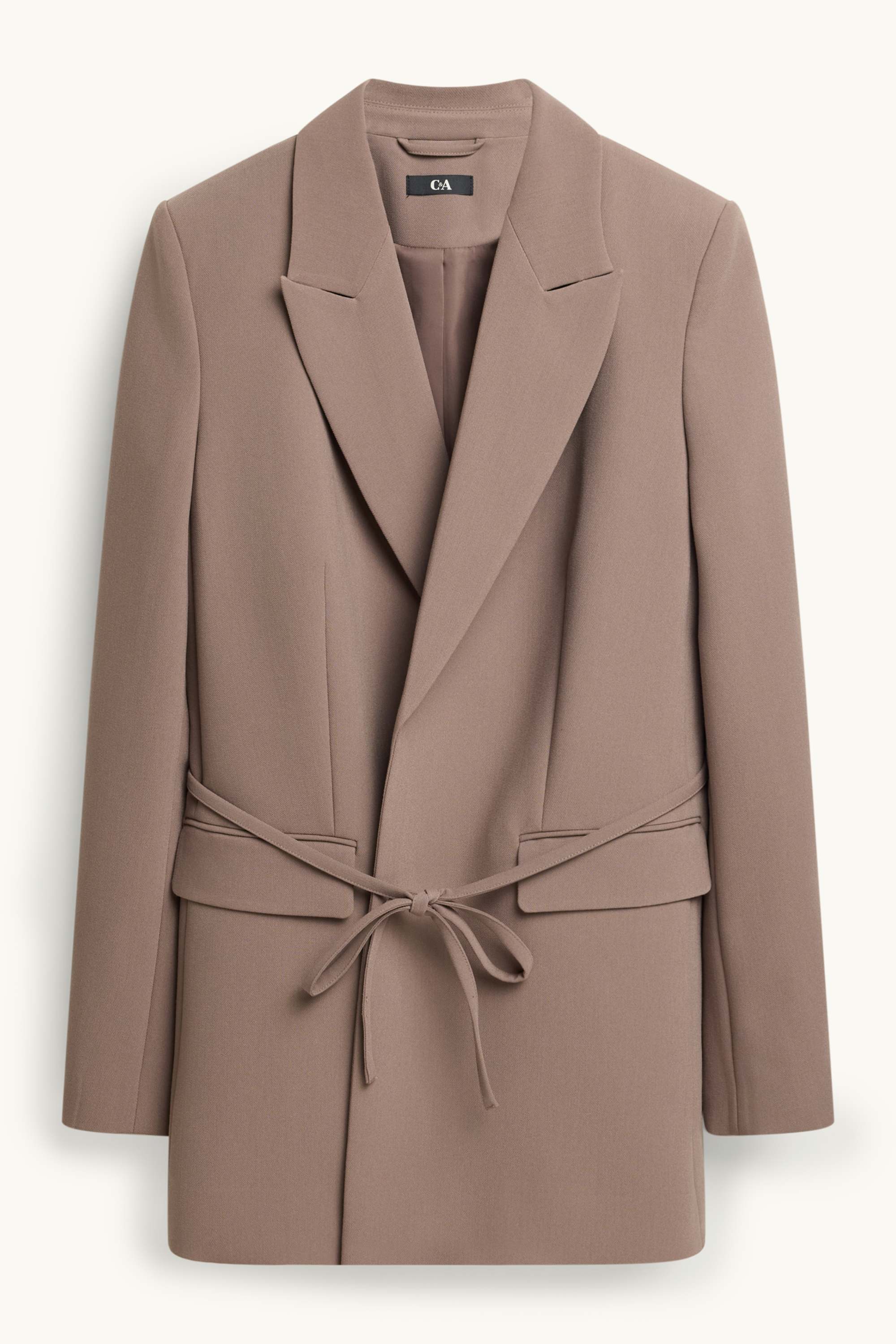 Long blazer - regular fit beige