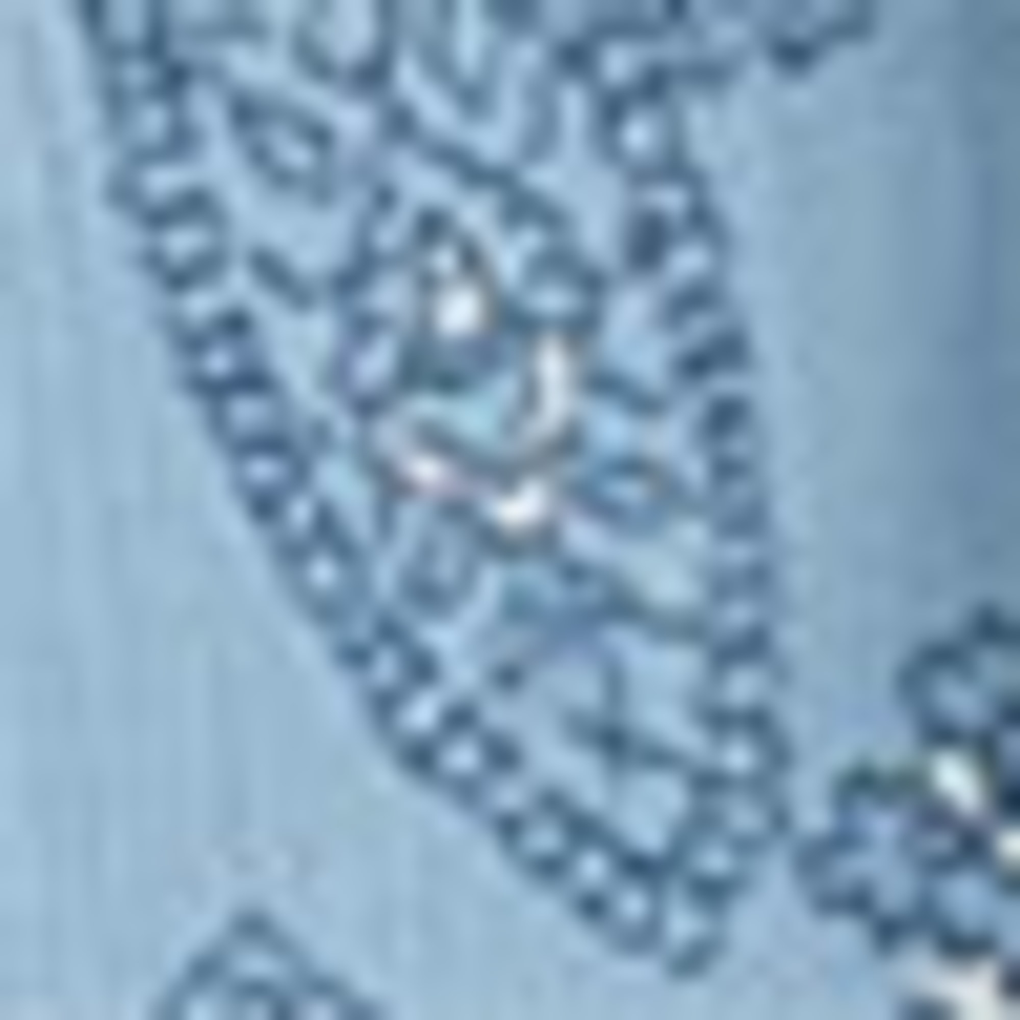 Blouse - patterned blue