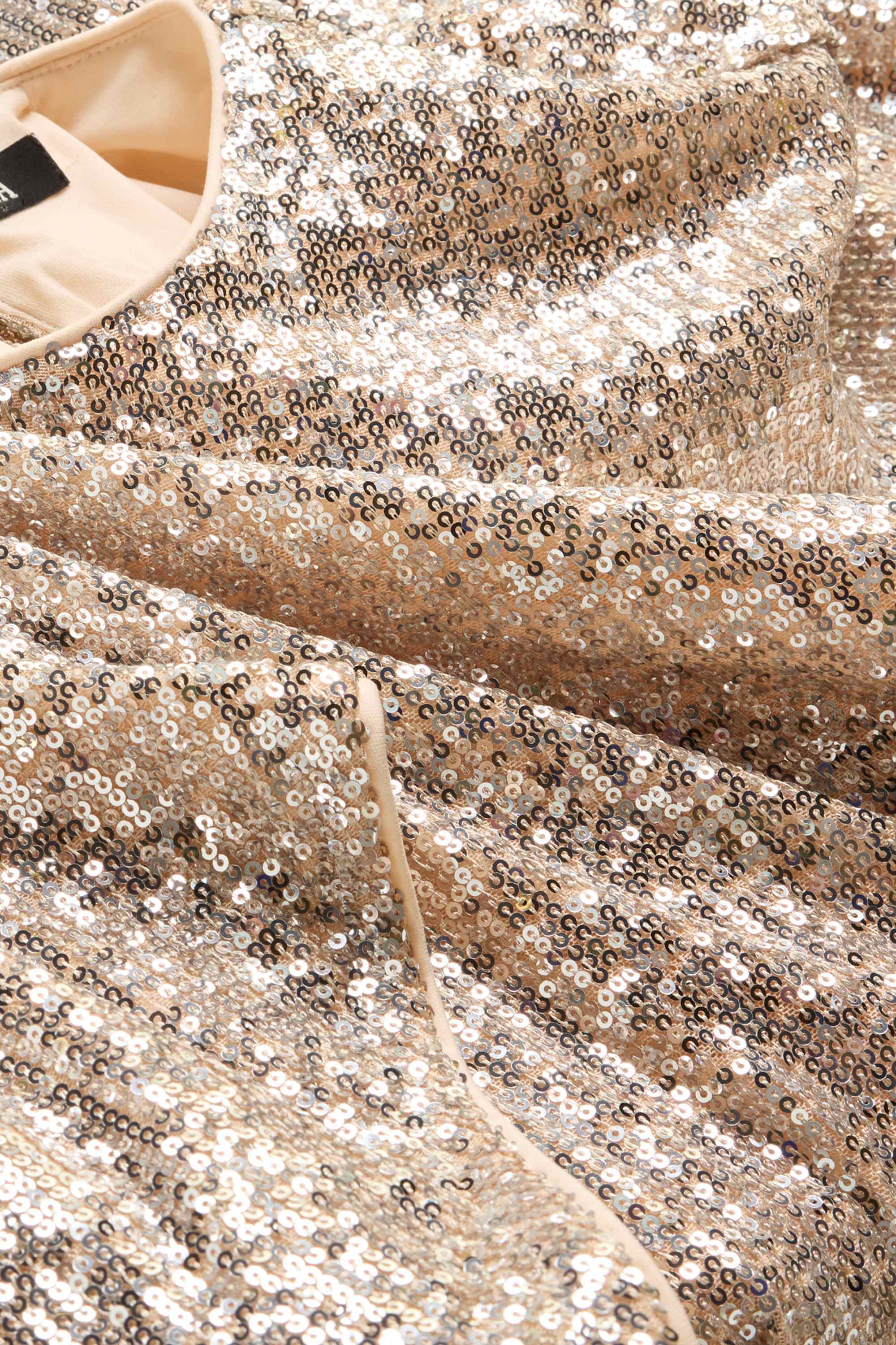 Sequin dress creme
