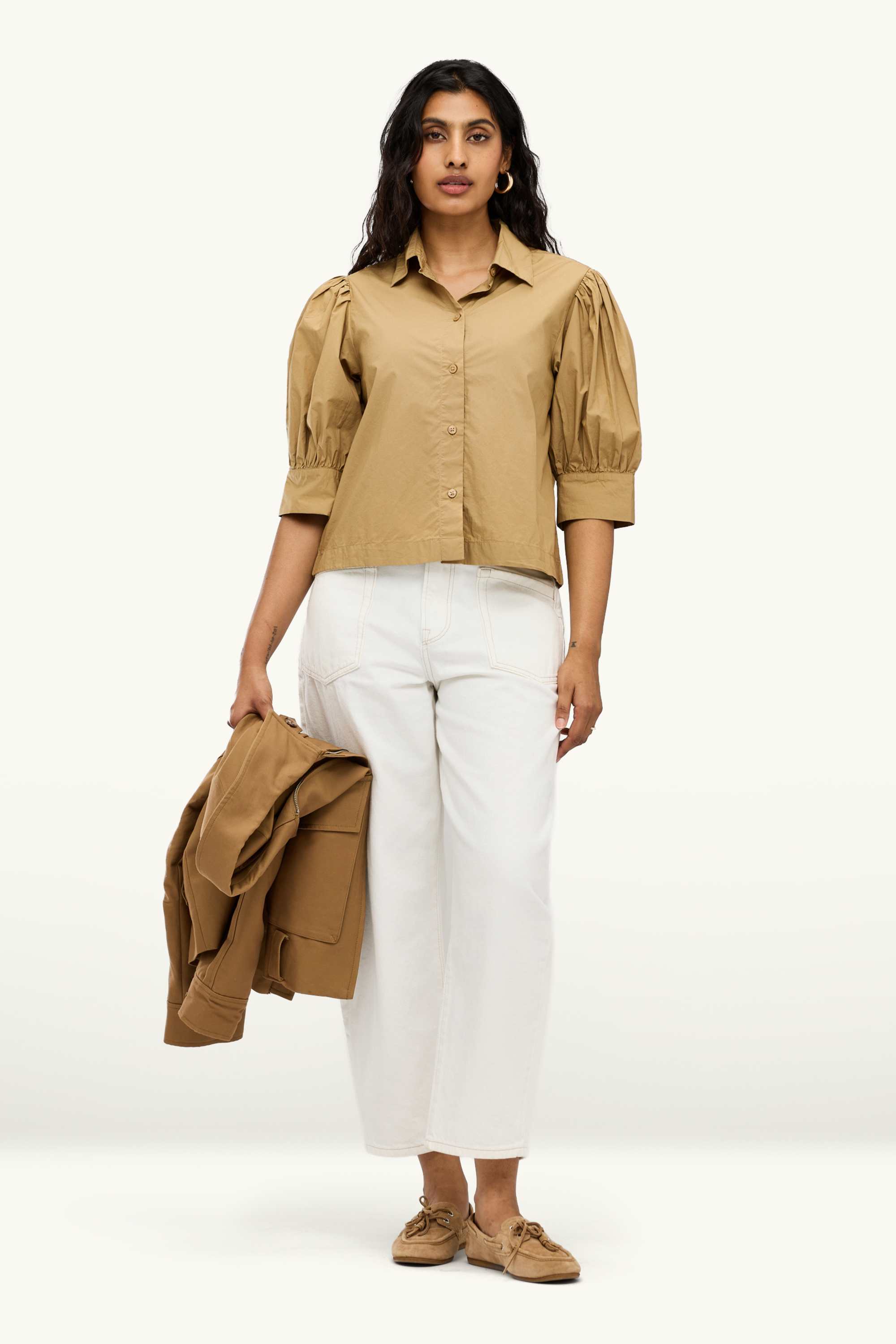 Shirt blouse beige