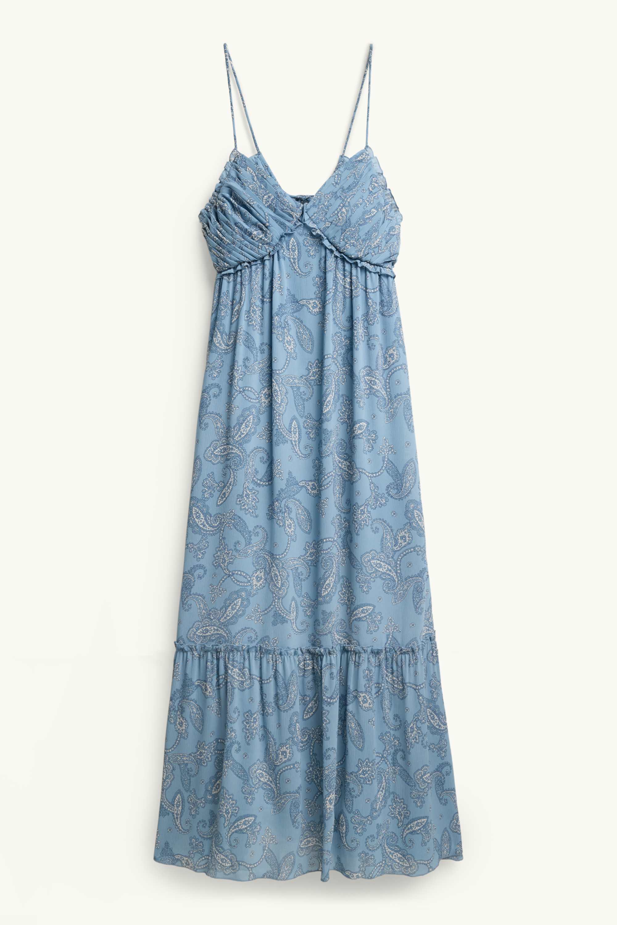 Chiffon dress - patterned blue