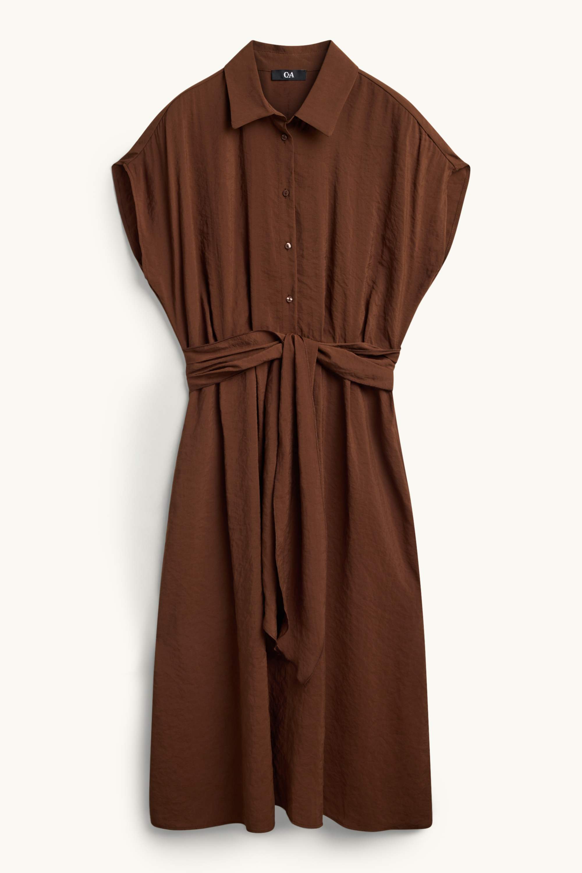 Dress - straight fit brown