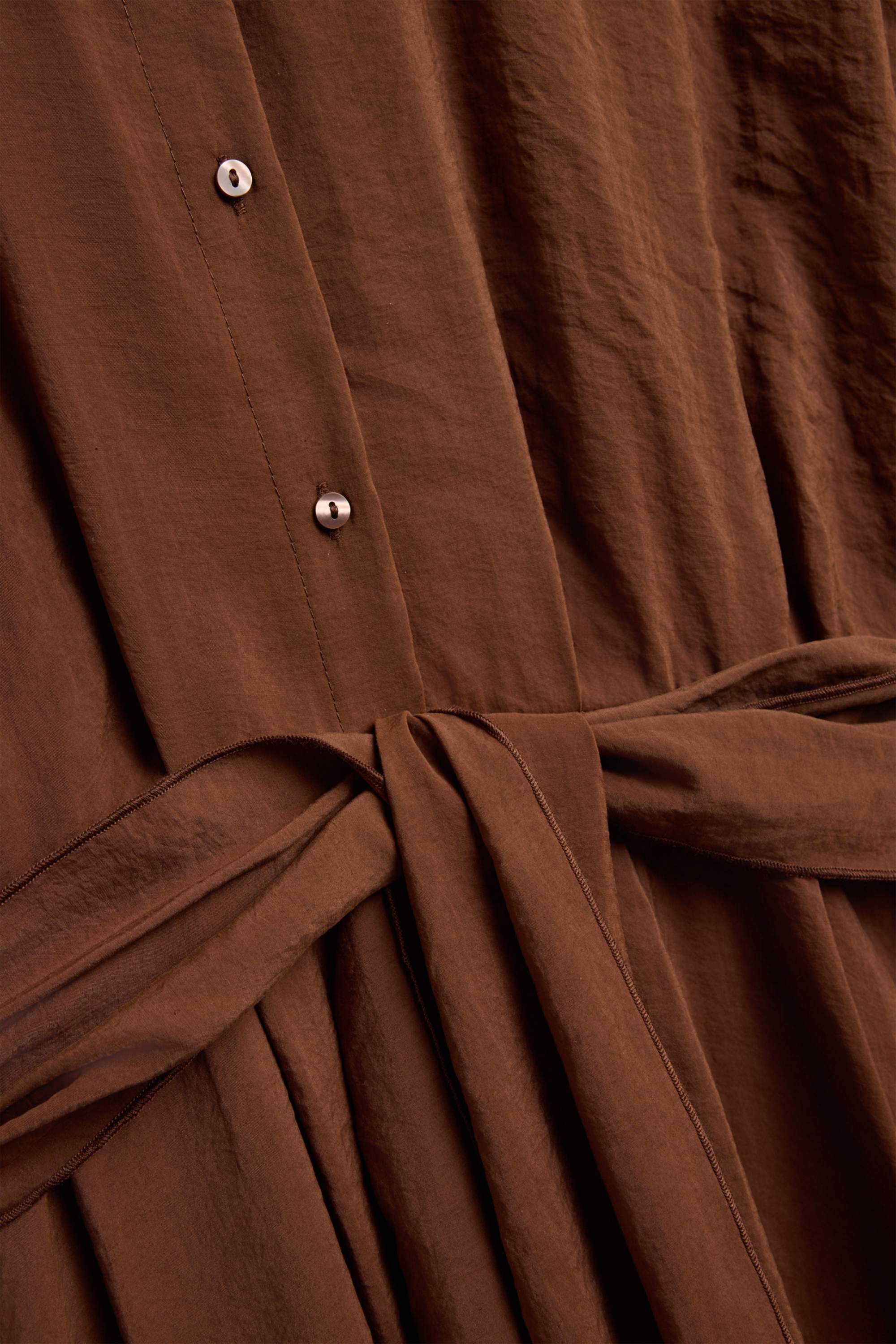 Dress - straight fit brown