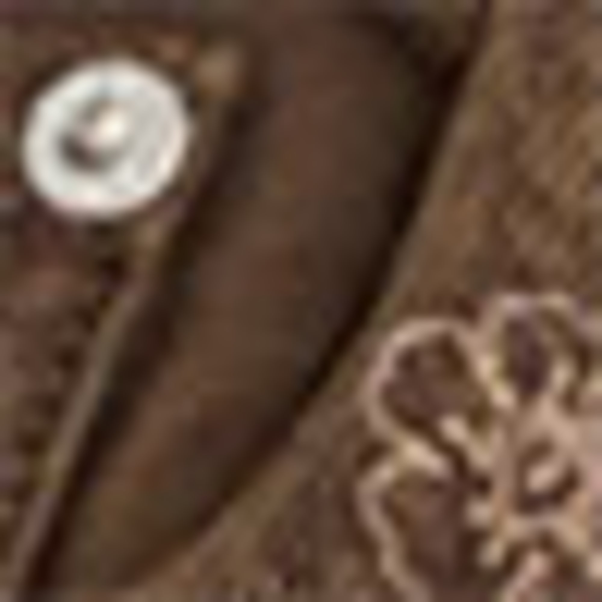 Mom shorts - high waist denim-brown